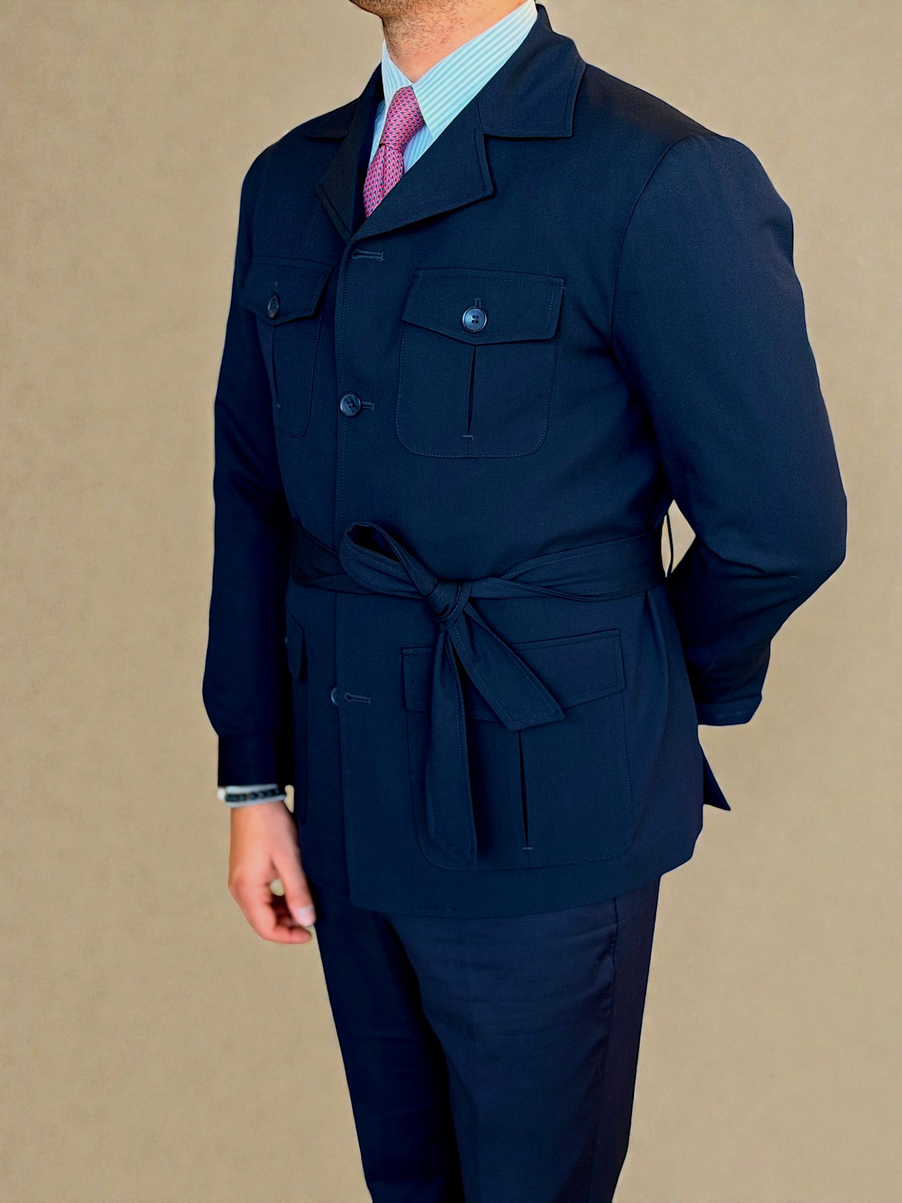 Safari Jacket - Navy