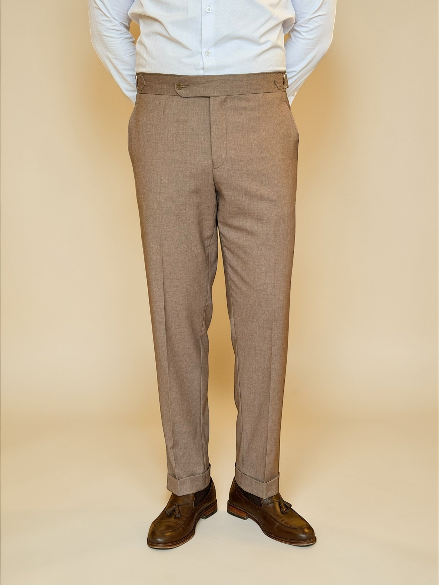 Chino Side Adjuster Trousers - Cacao