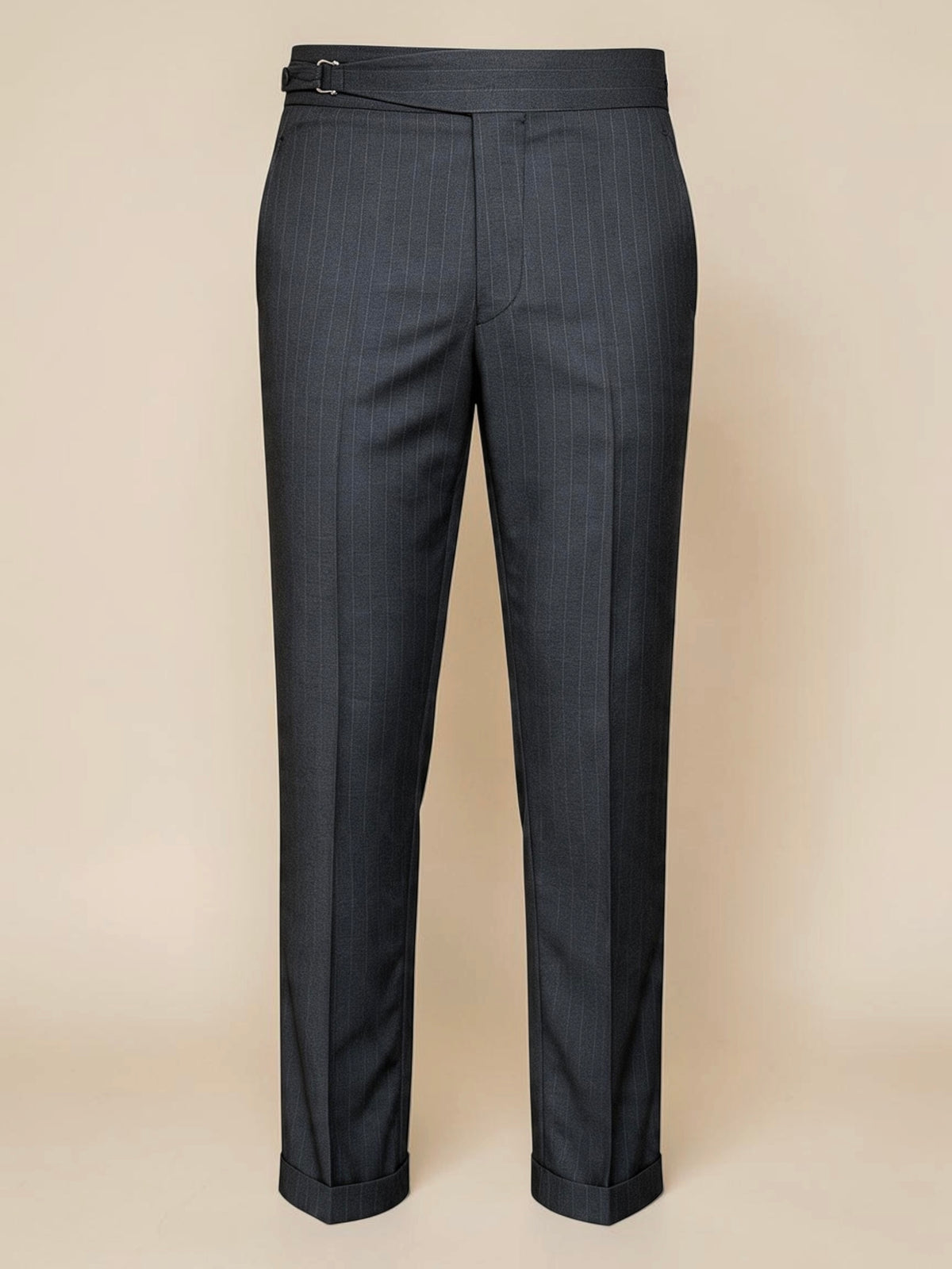One side stripe gurkha trousers - Dark Gary