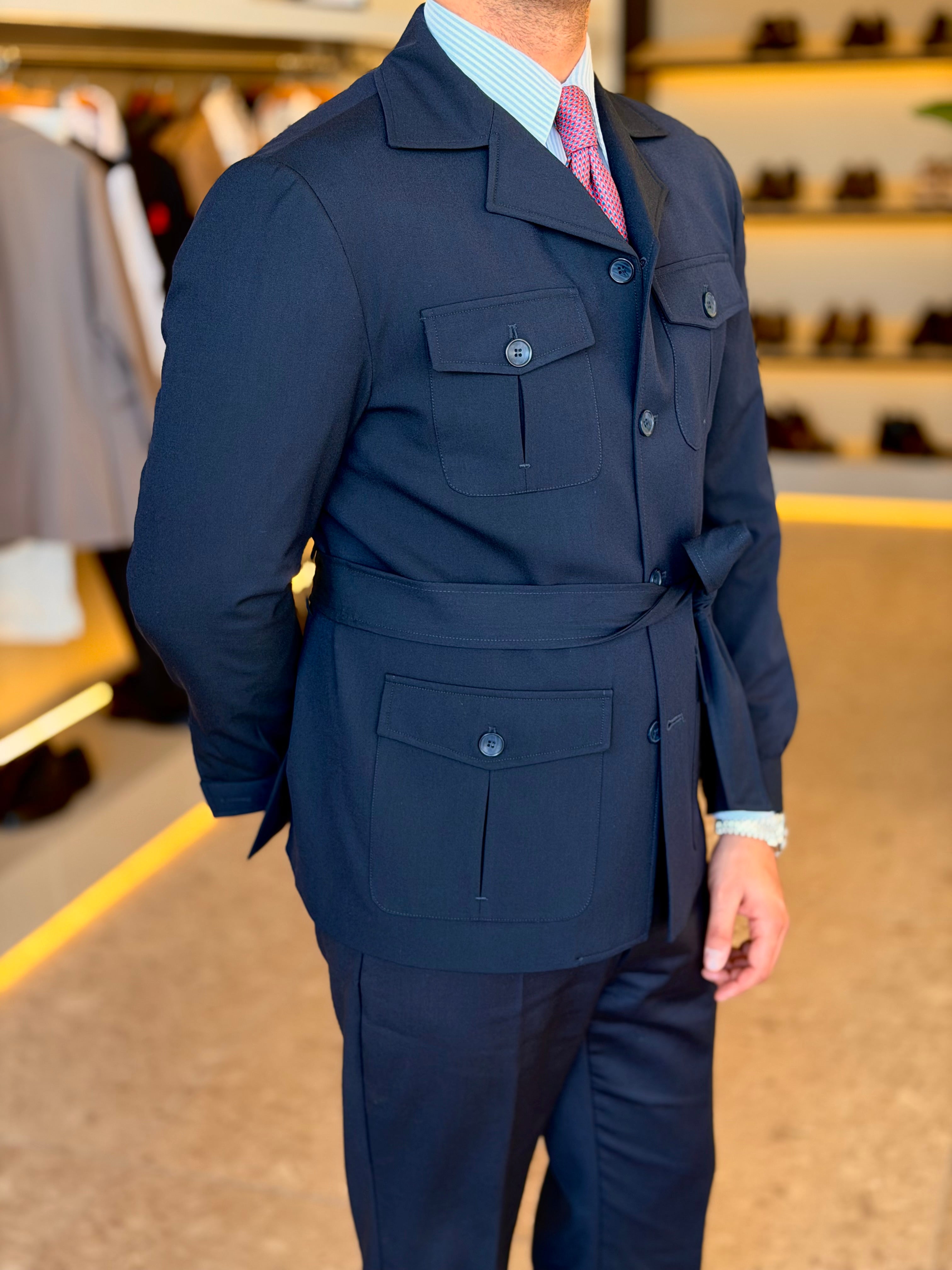 Safari Jacket - Navy