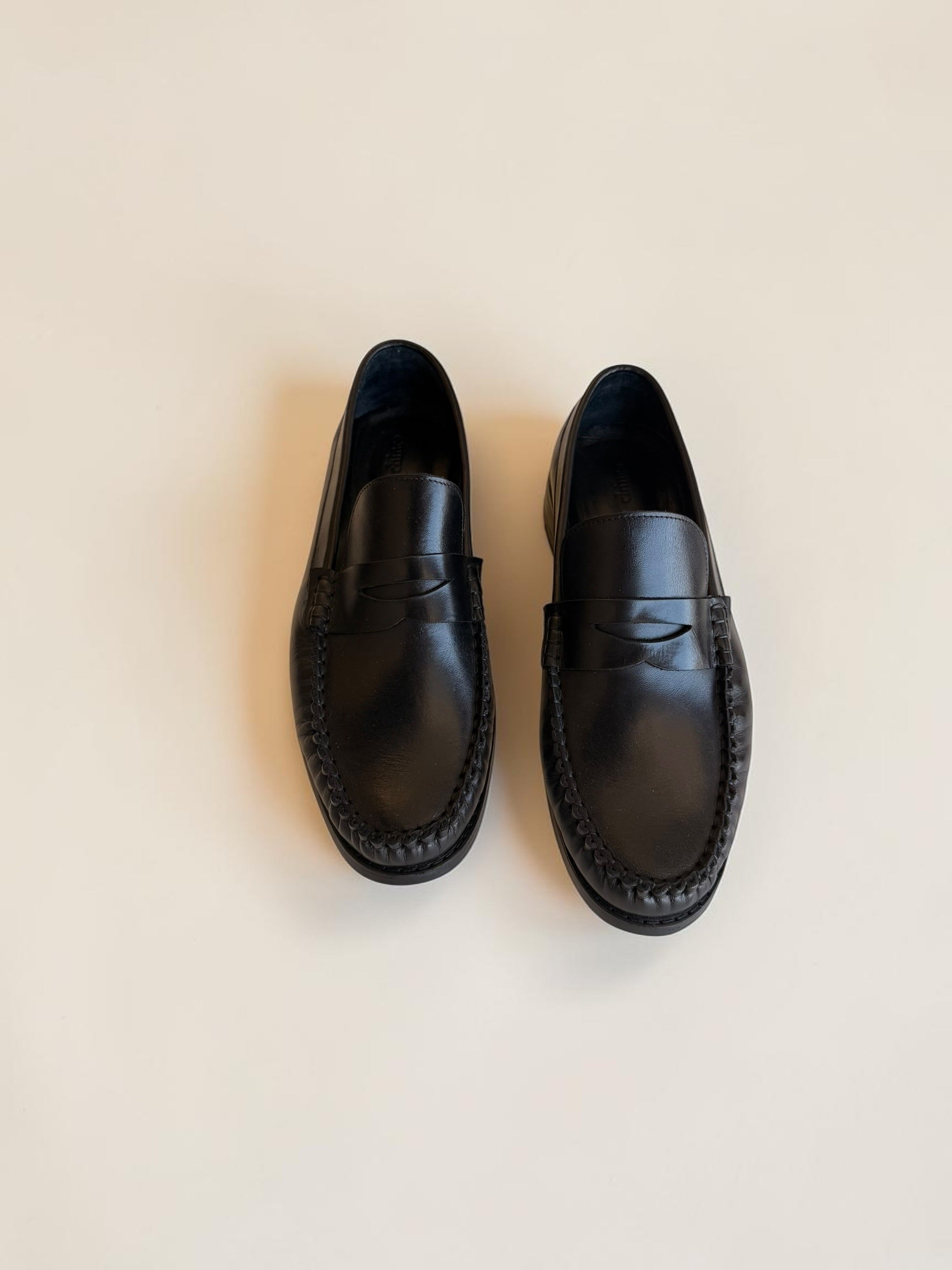Classic penny loafers- Black