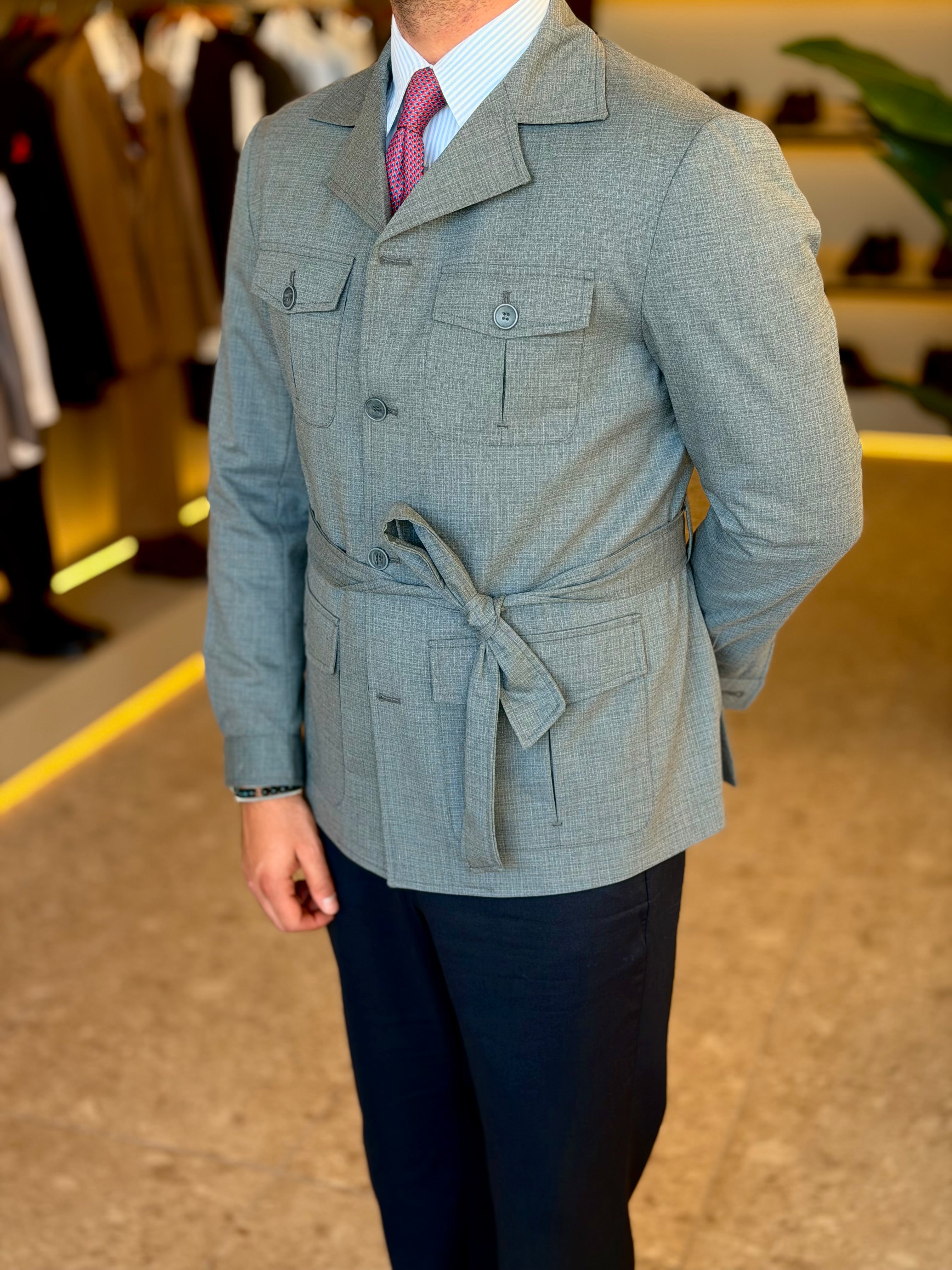 Safari Jacket - Gray pattern