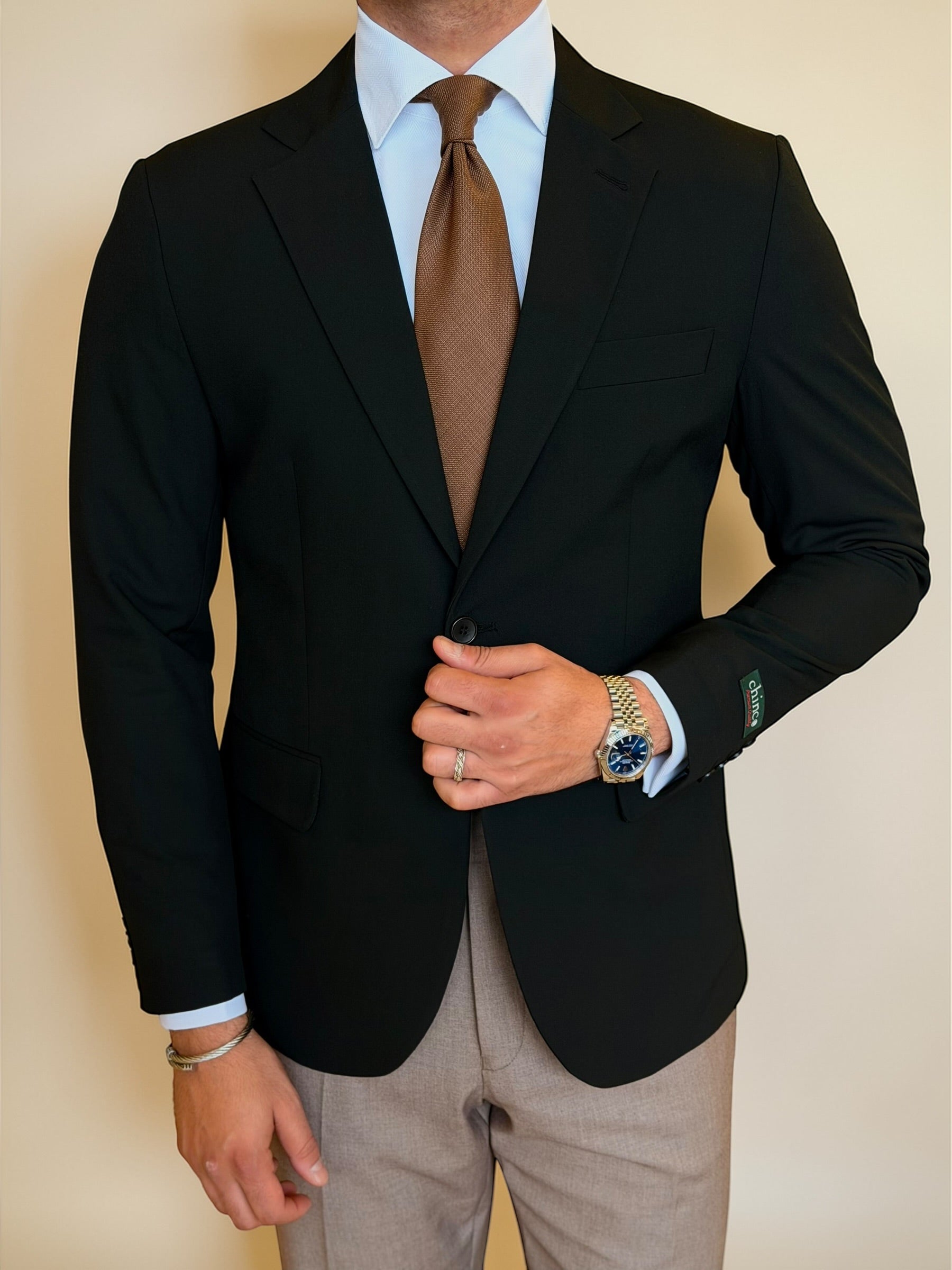 Basic Tailored Blazer - Black