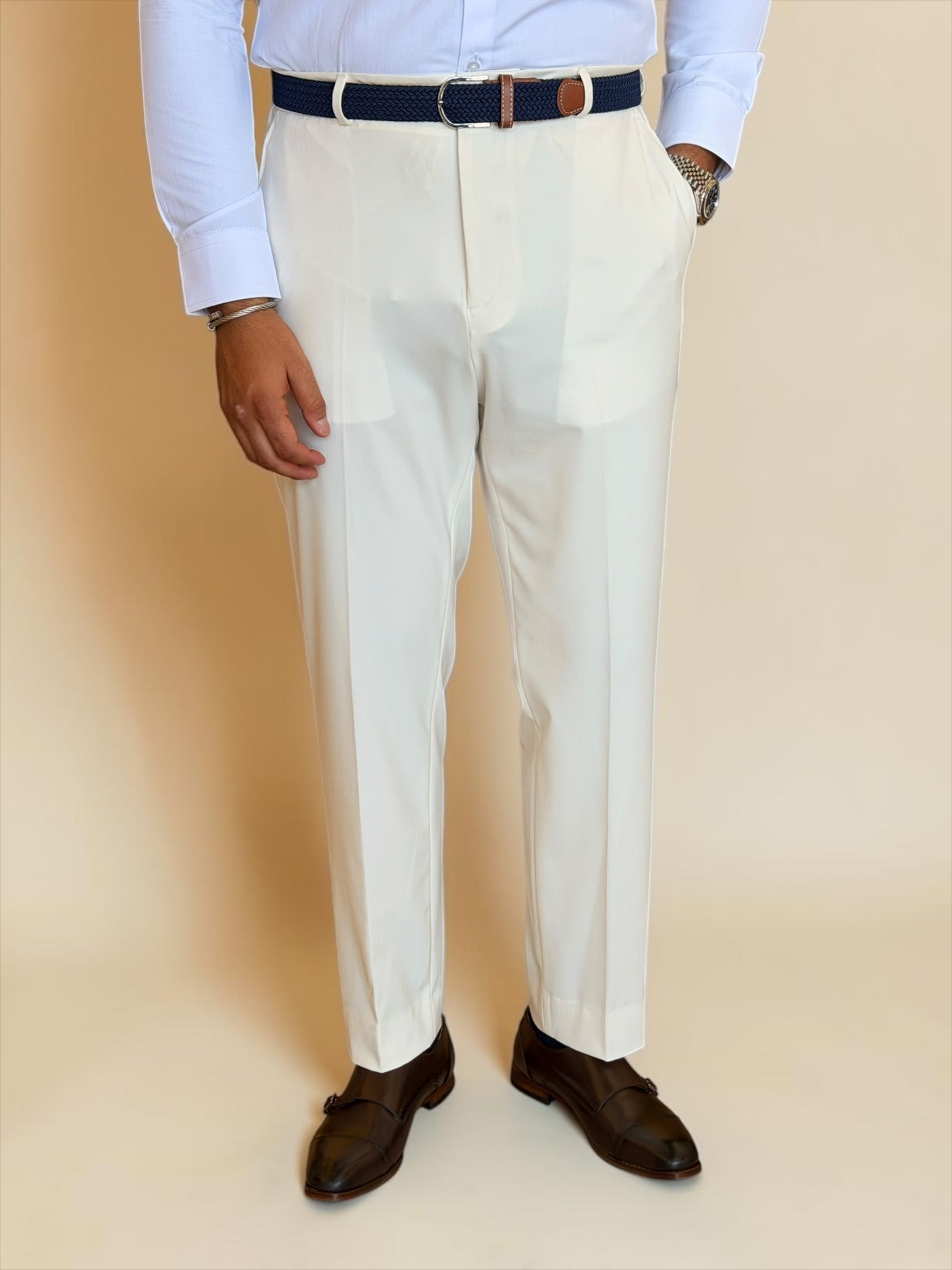 Double breasted 4 button suit - Off white