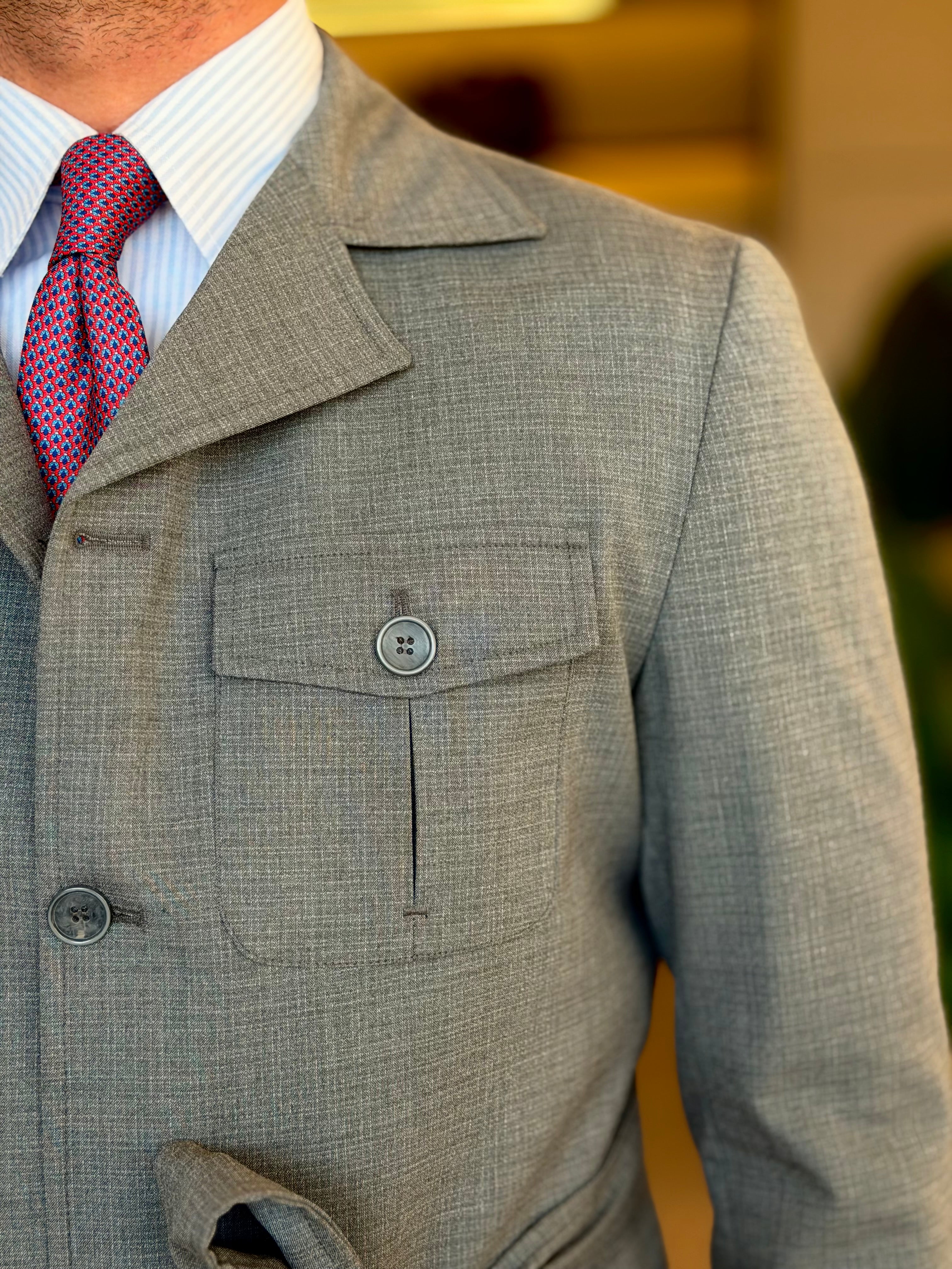 Safari Jacket - Gray pattern