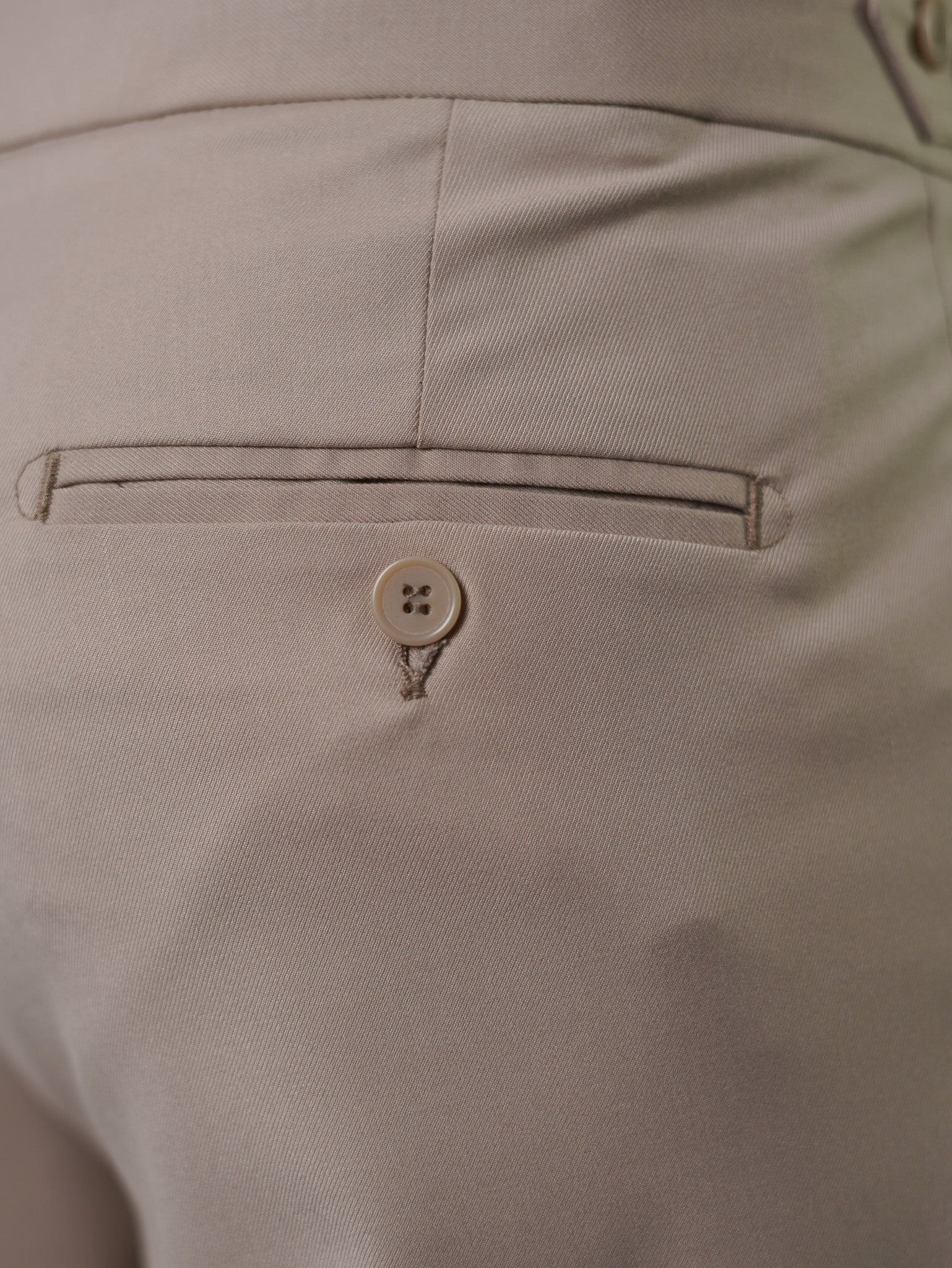 One side high waist gurkhra trousers -beige