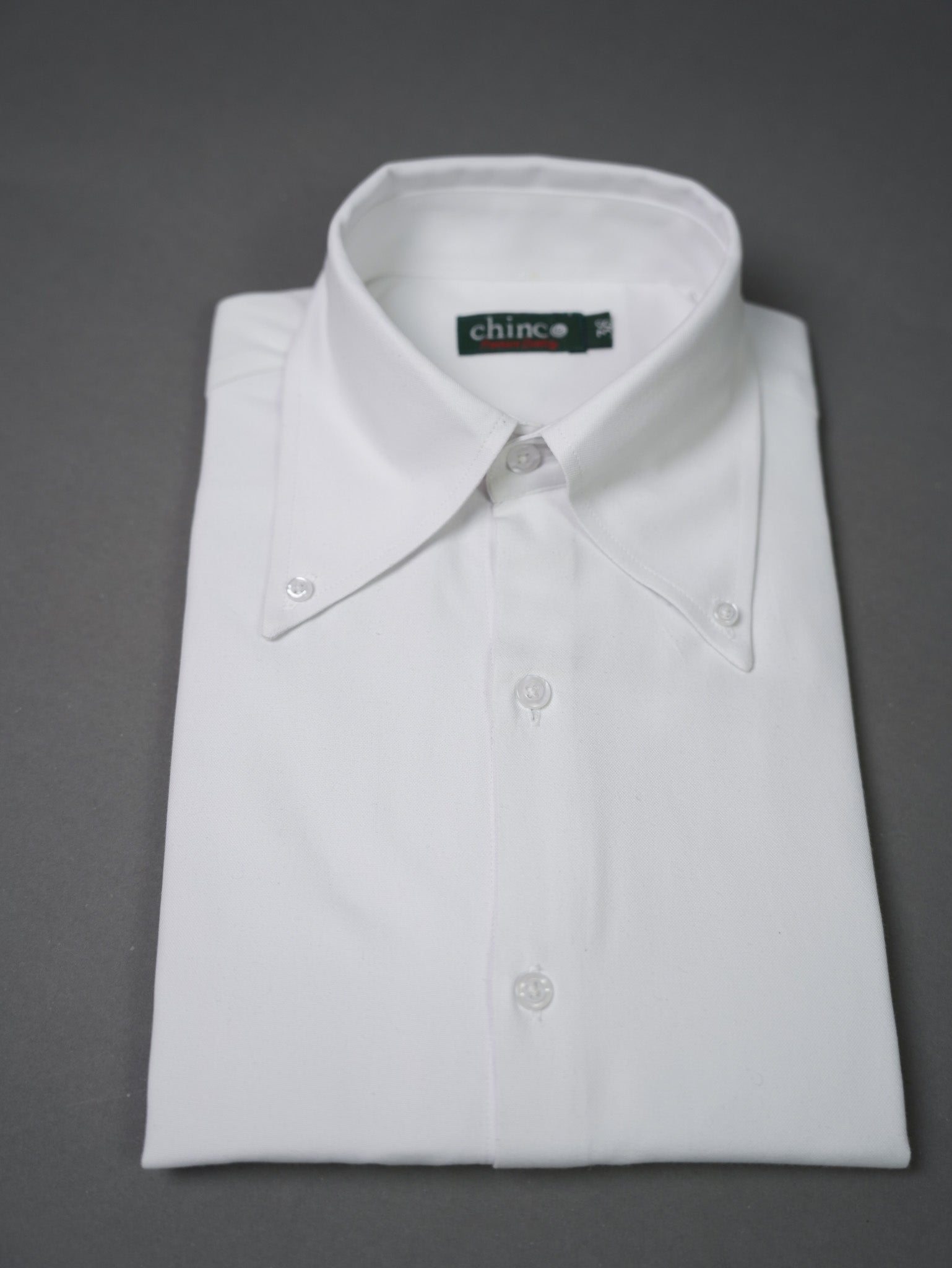 Oxford Long Point collar classic chemise - White