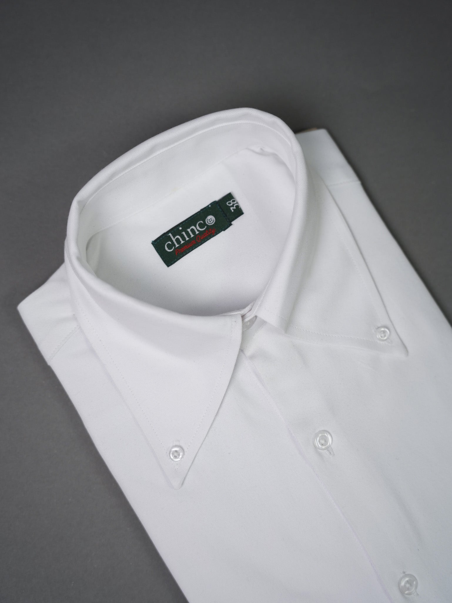 Oxford Long Point collar classic chemise - White