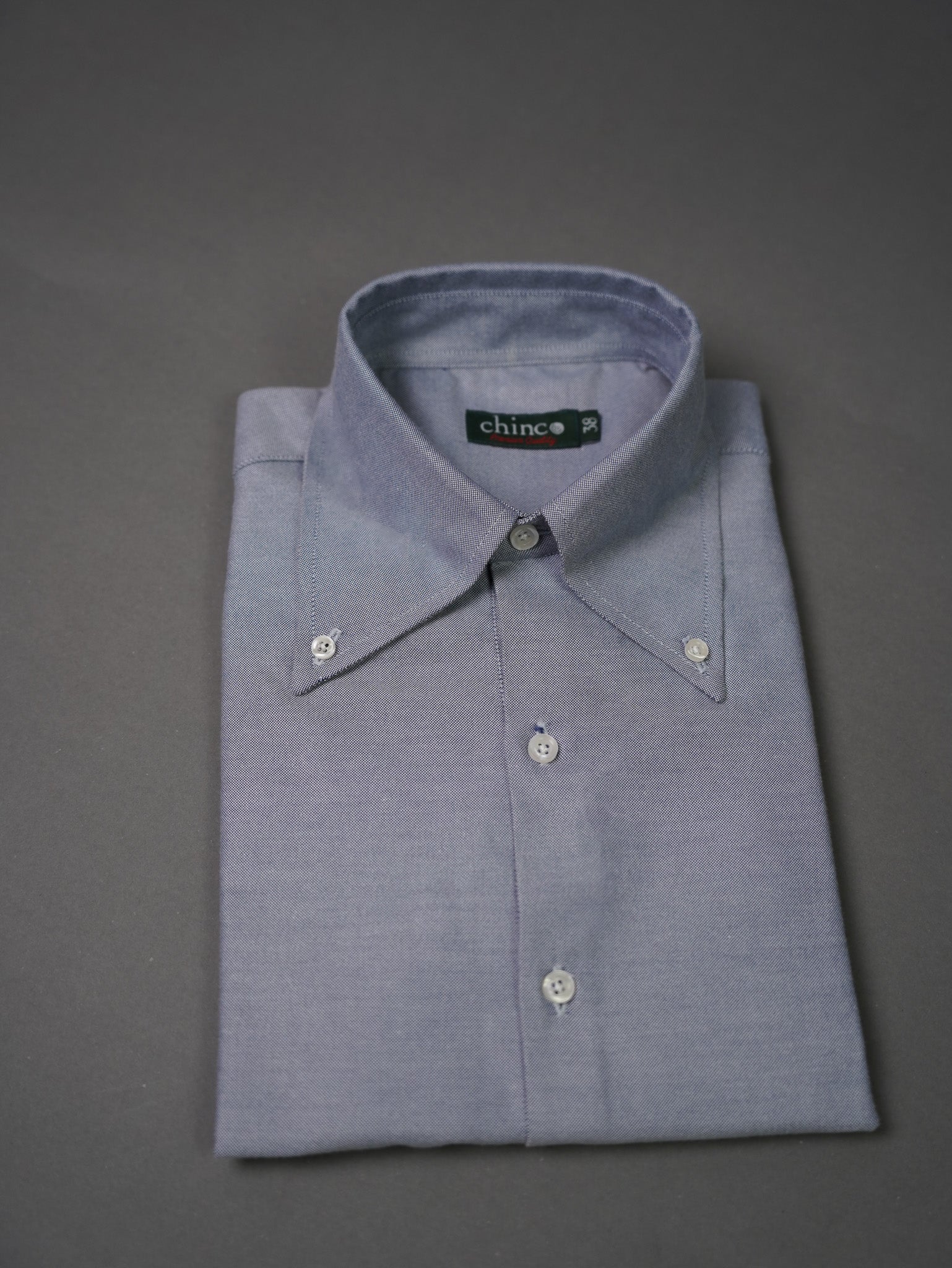 Oxford Long Point collar classic chemise - Gray