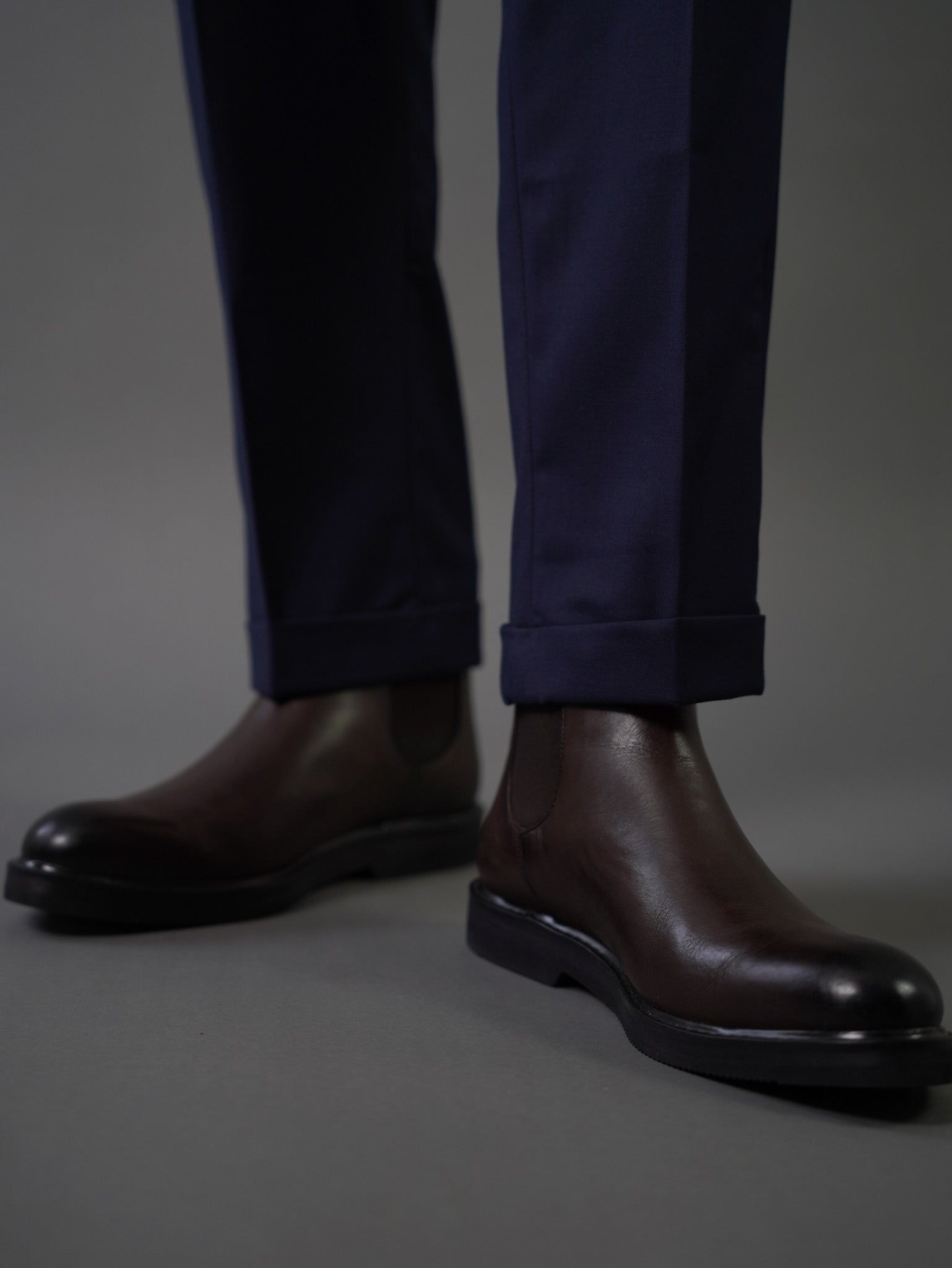 Hook two side Gurkha trousers - navy