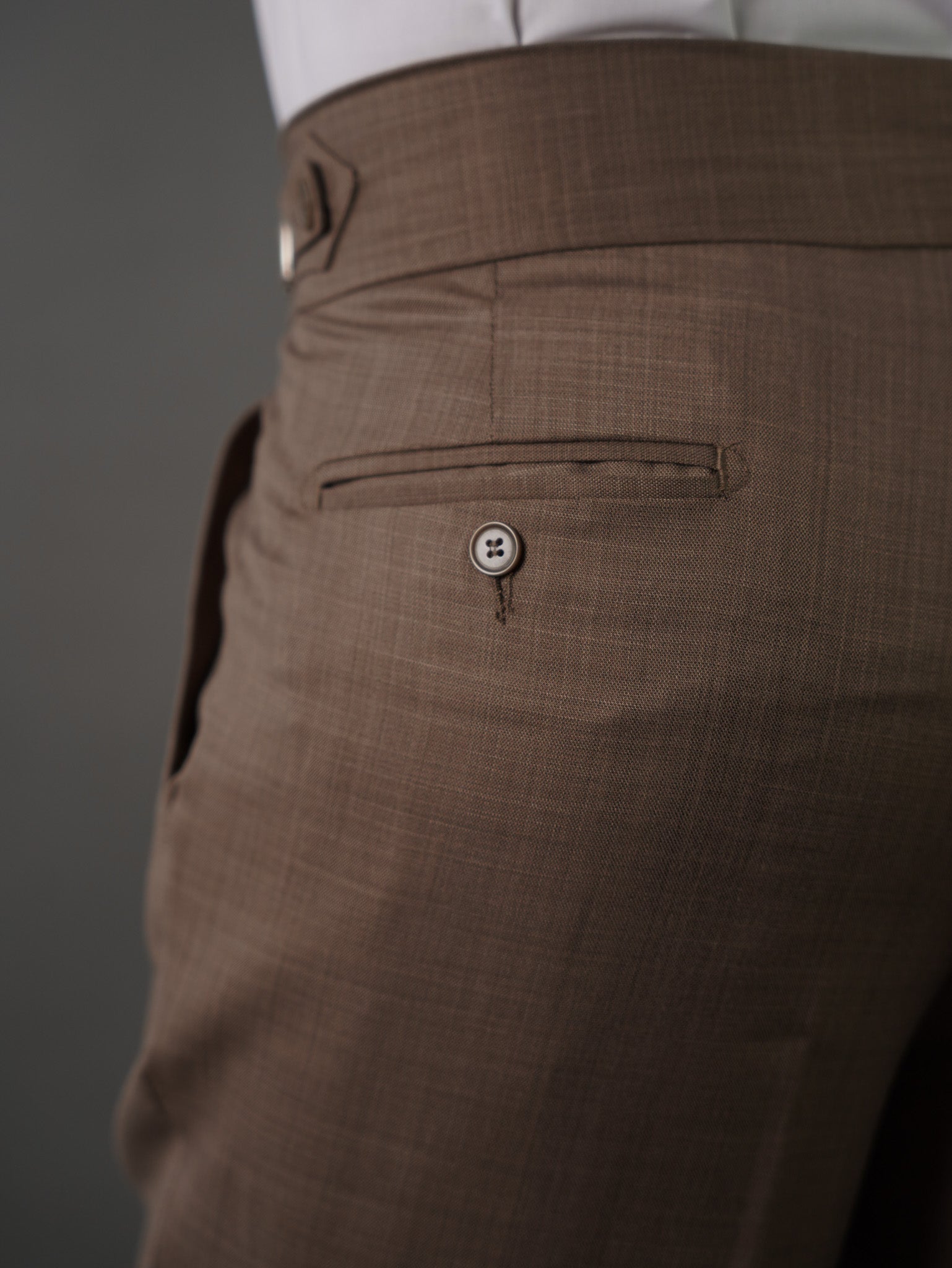 Hook two side Gurkha trousers - brown