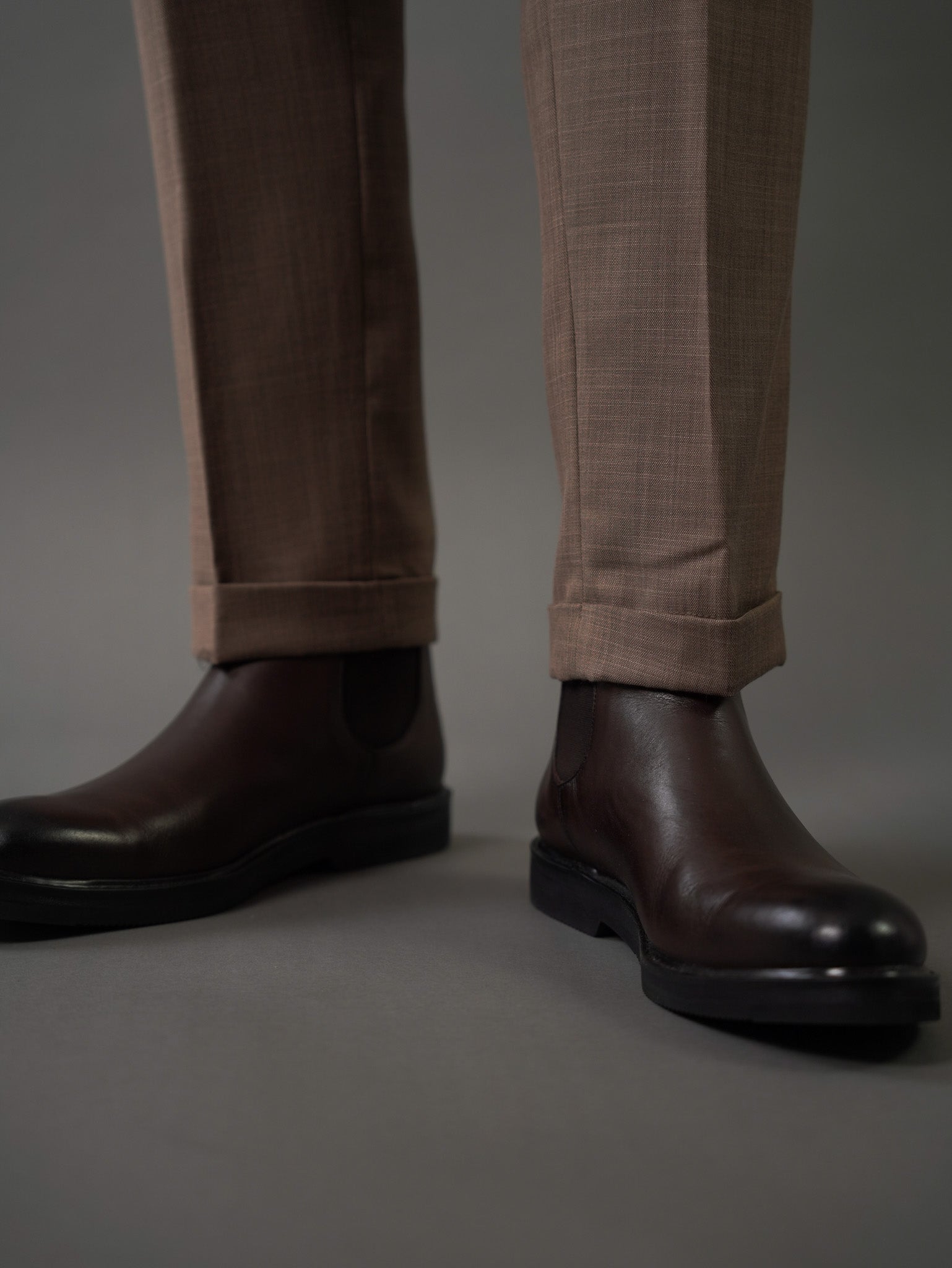 Hook two side Gurkha trousers - brown