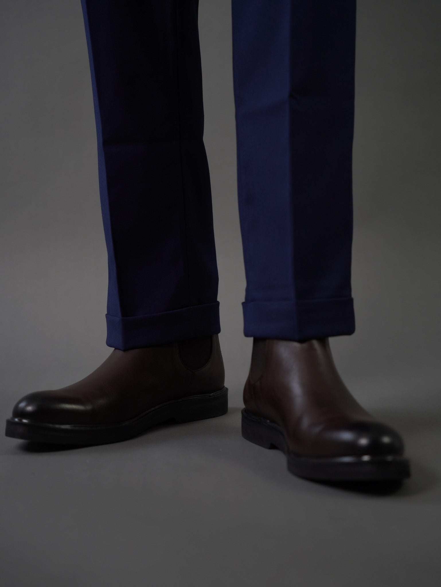 Hook two side Gurkha trousers - blue