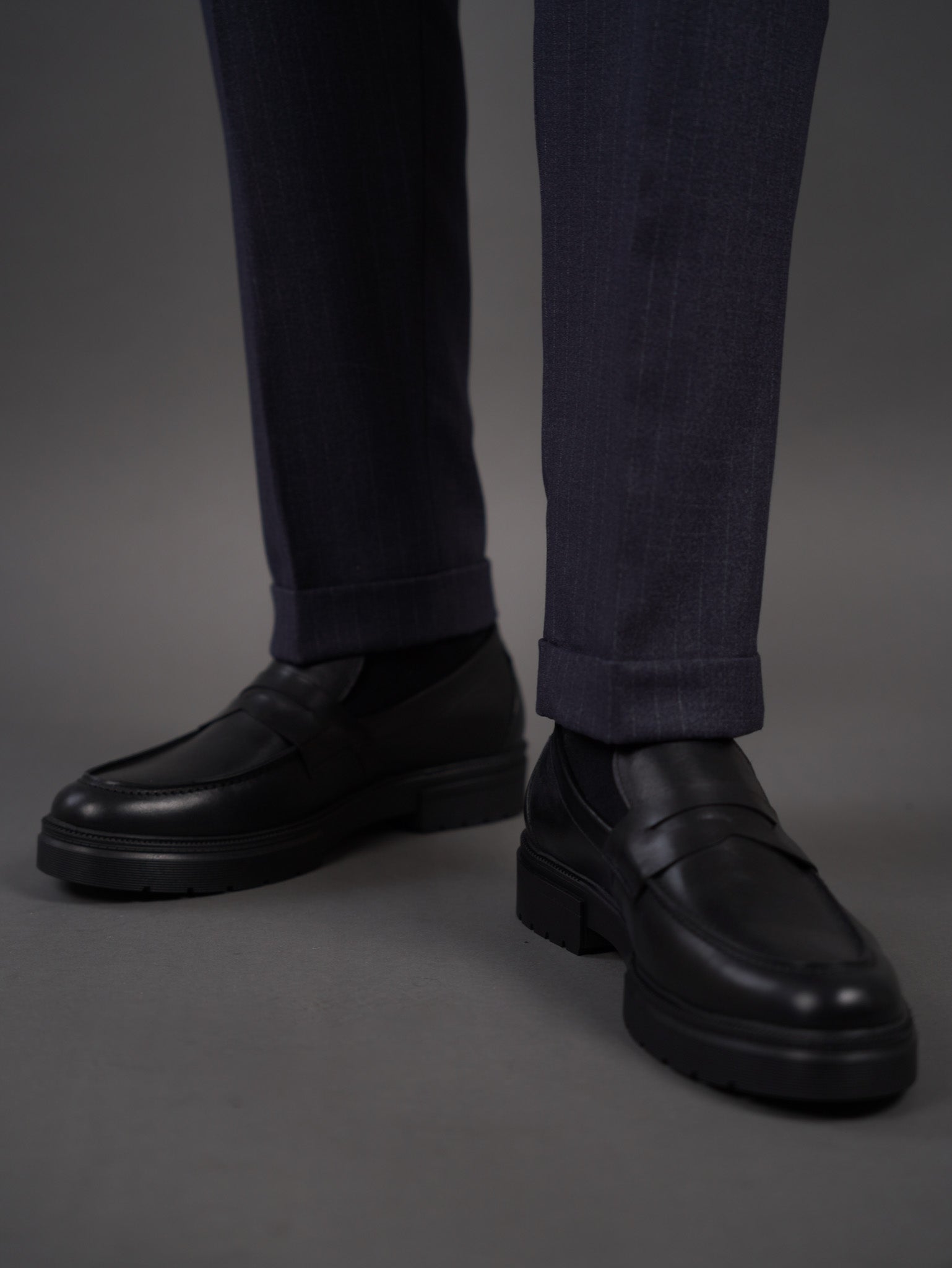 slim fit chino high waist trousers -Gray s