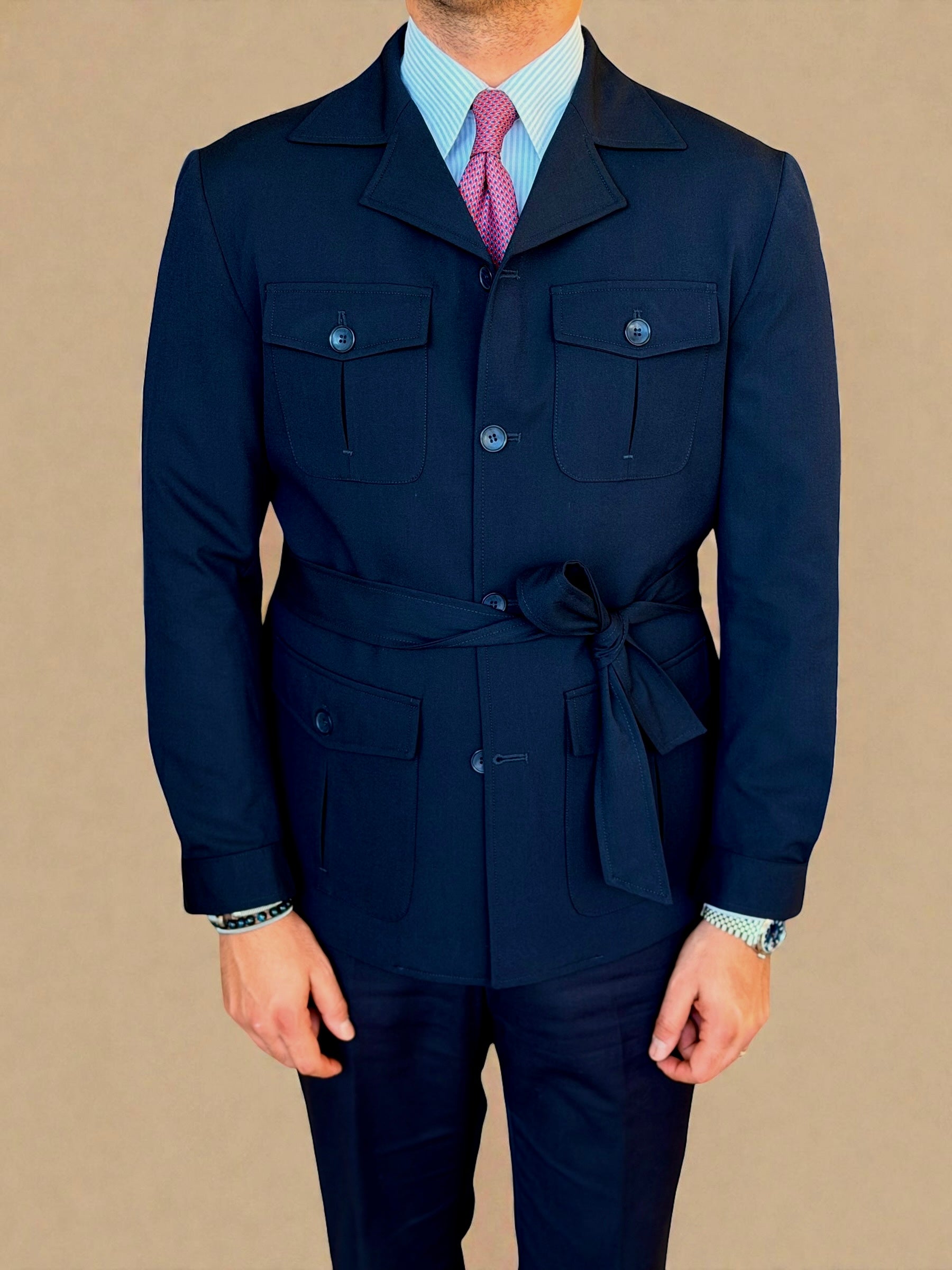 Safari Jacket - Navy