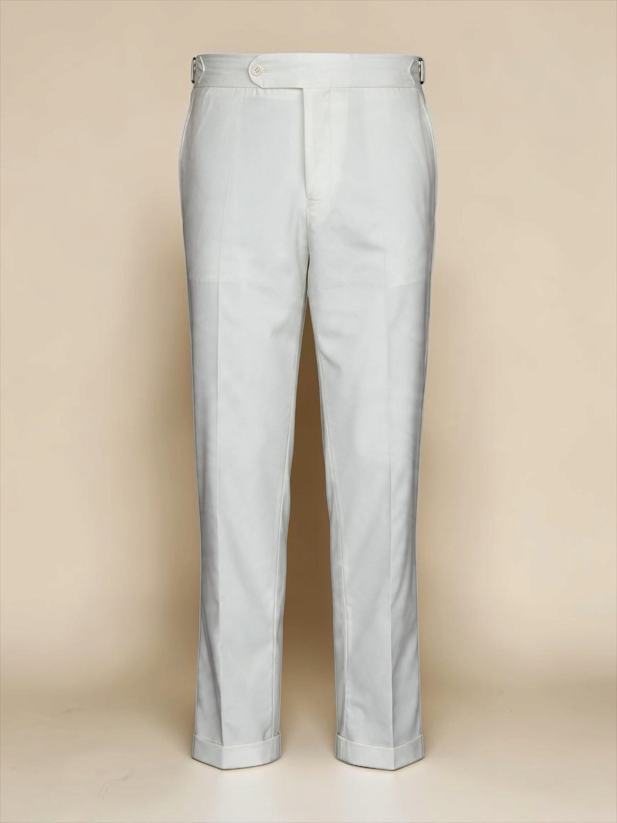 One button Gurkha Trousers - Off white
