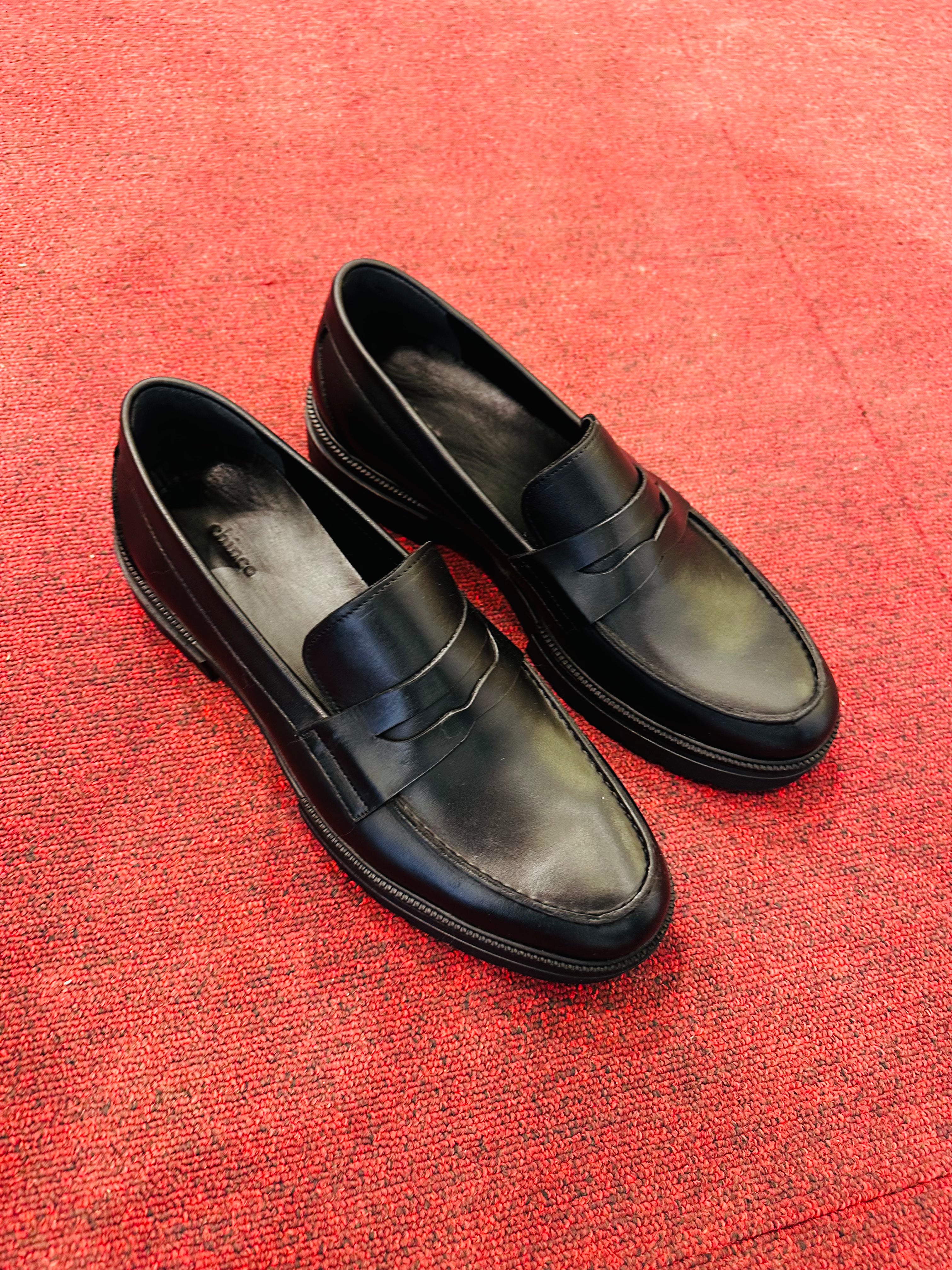 Chunky loafer shoes - Black