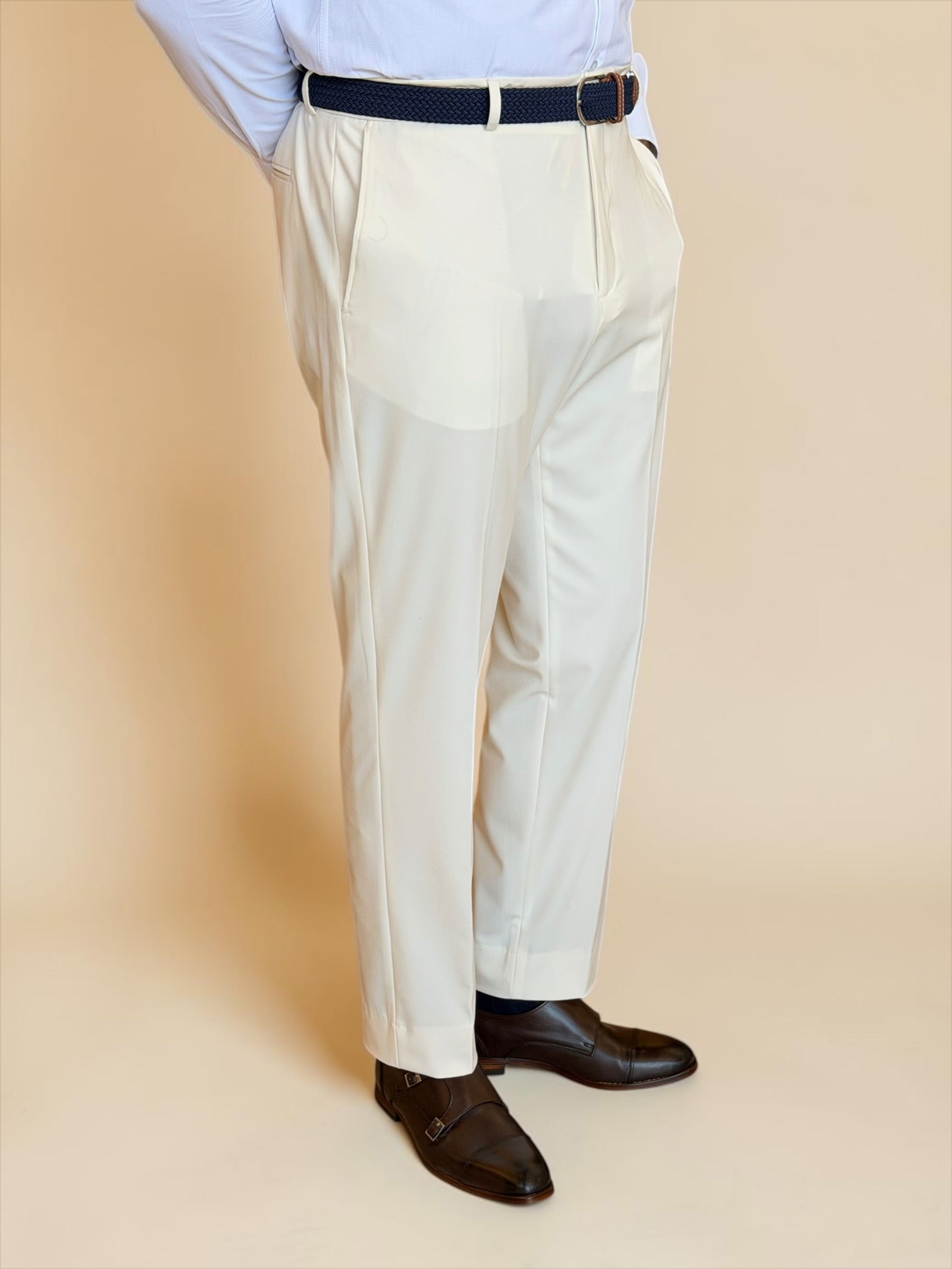 Double breasted 4 button suit - Off white