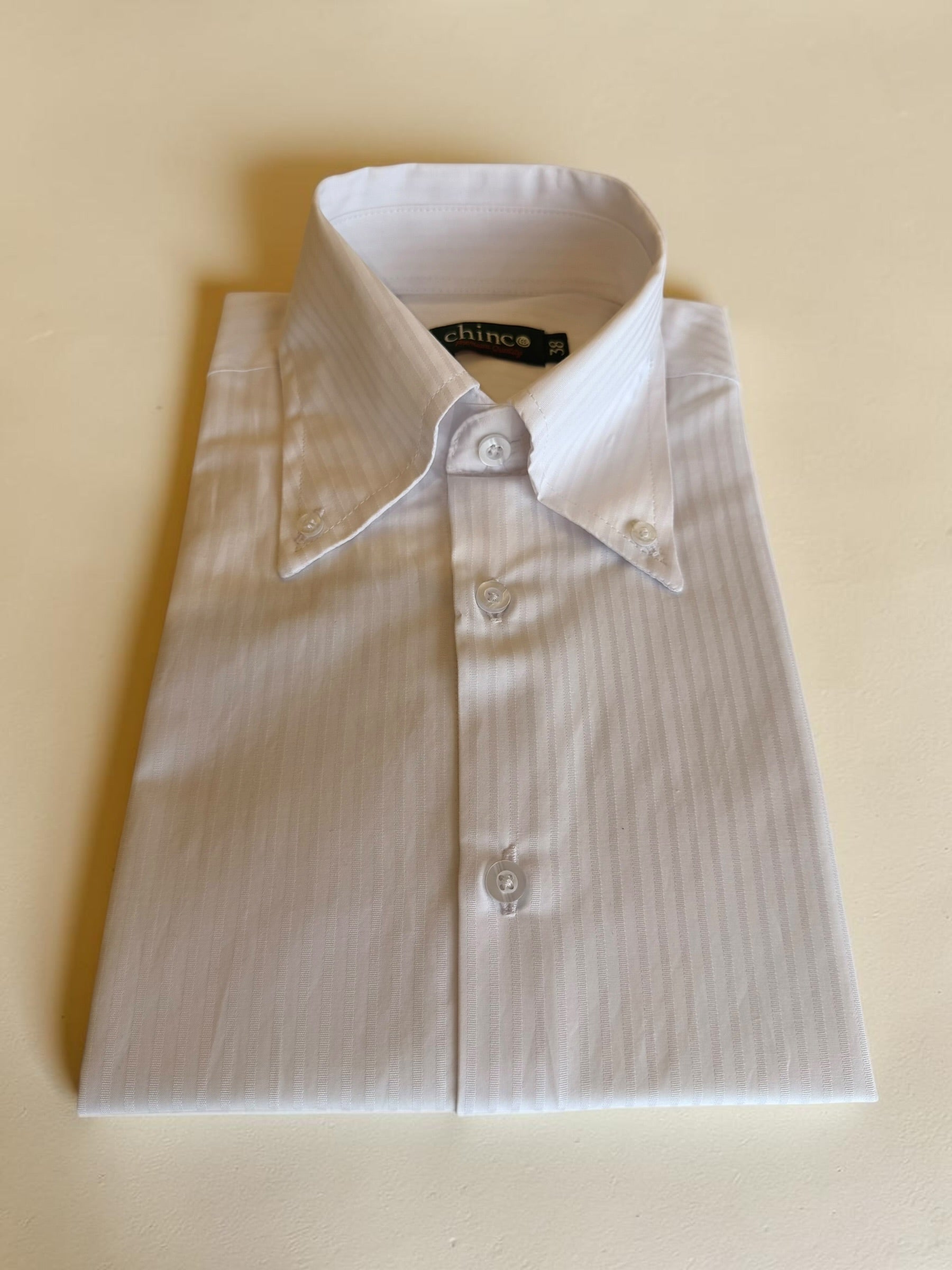 Strips pattern classic shirt - white