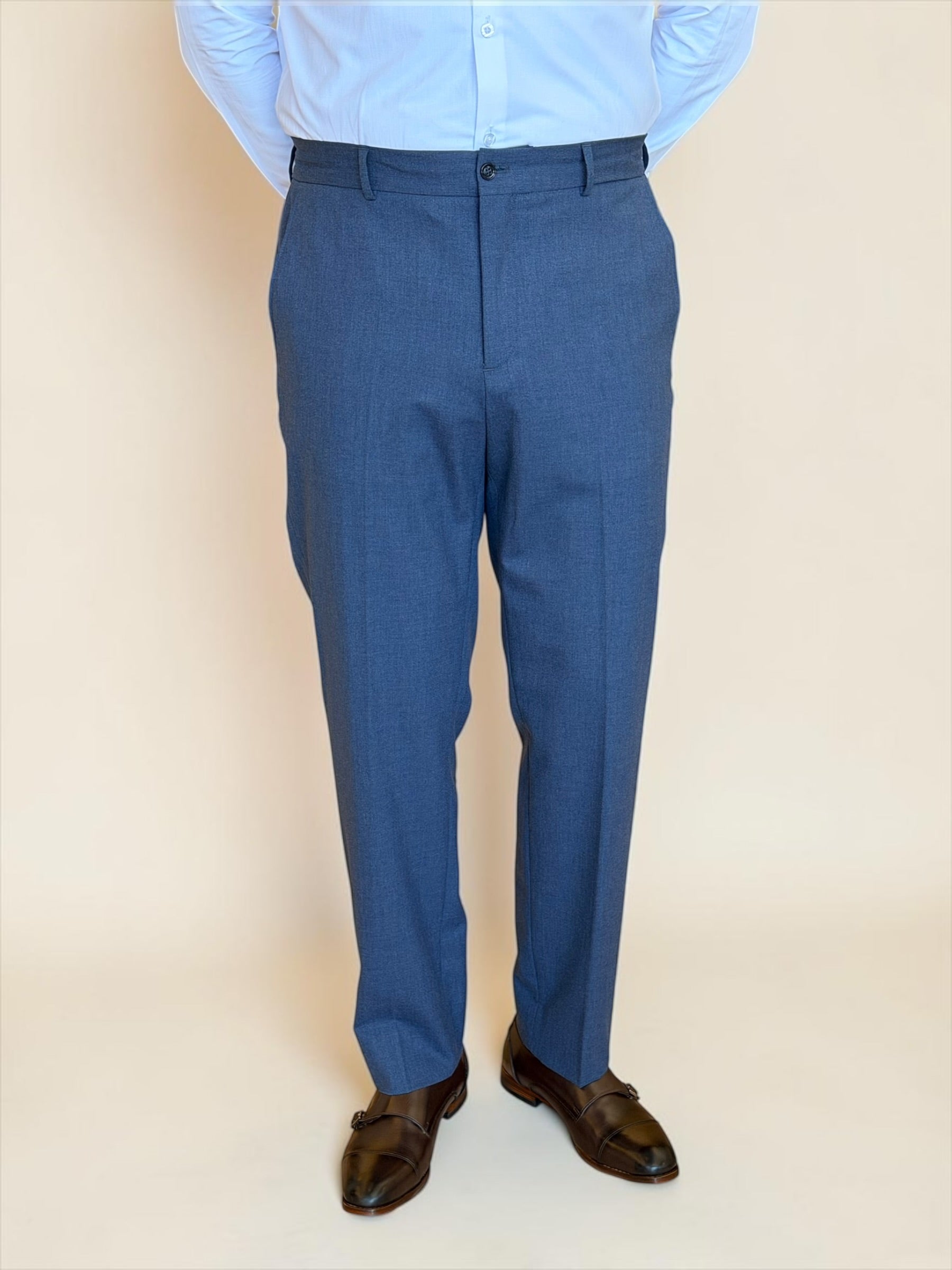 Double breasted 4 button suit - Blue