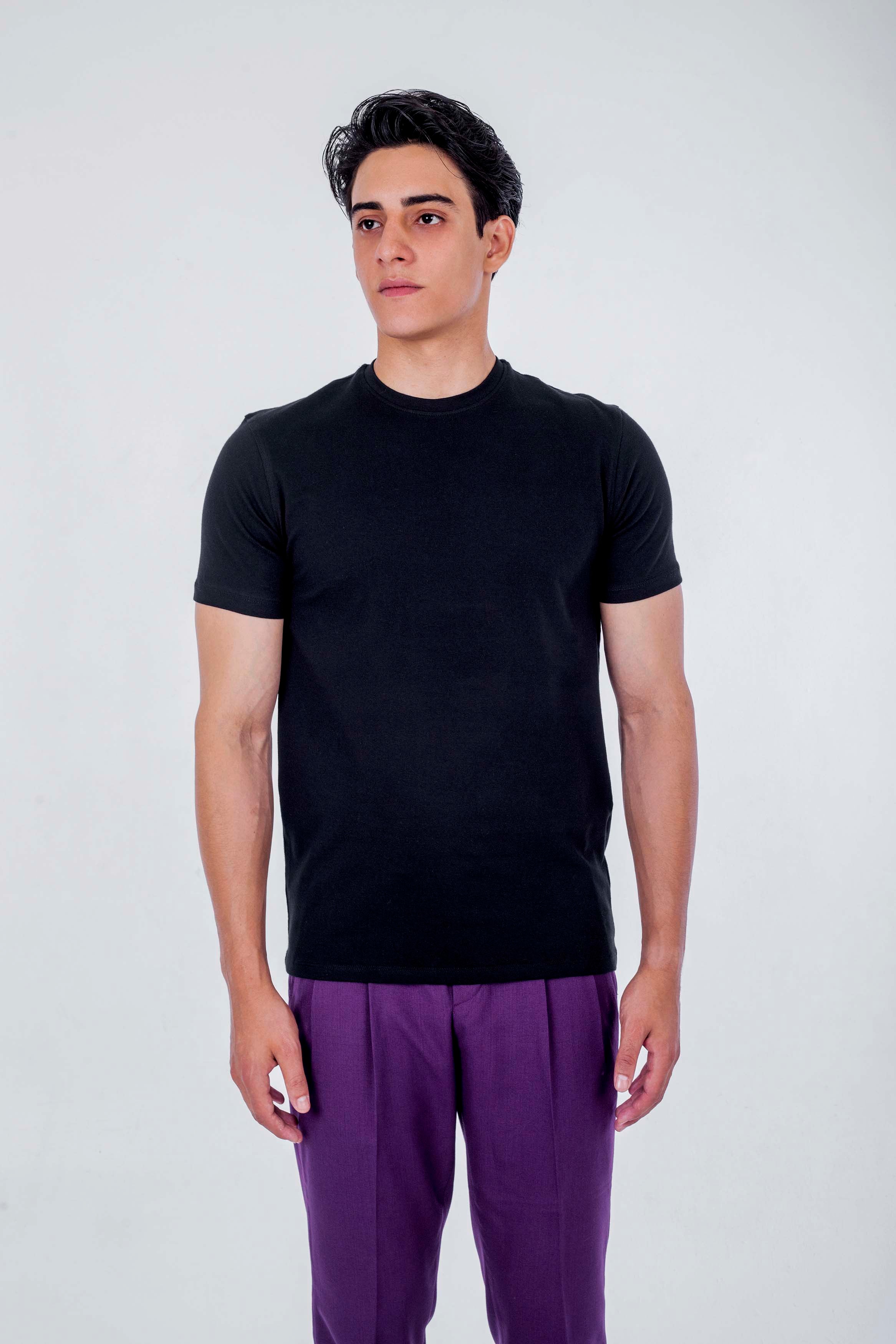 BASIC T-SHIRT-black basic