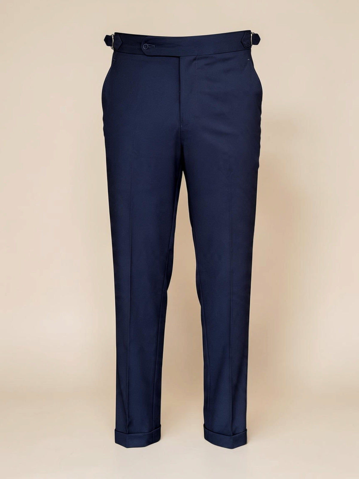 One button Gurkha Trousers - Navy