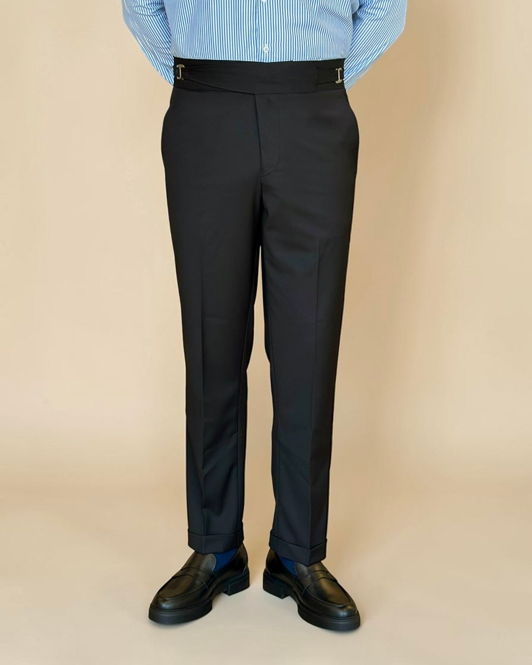 Hook chino trouser - black