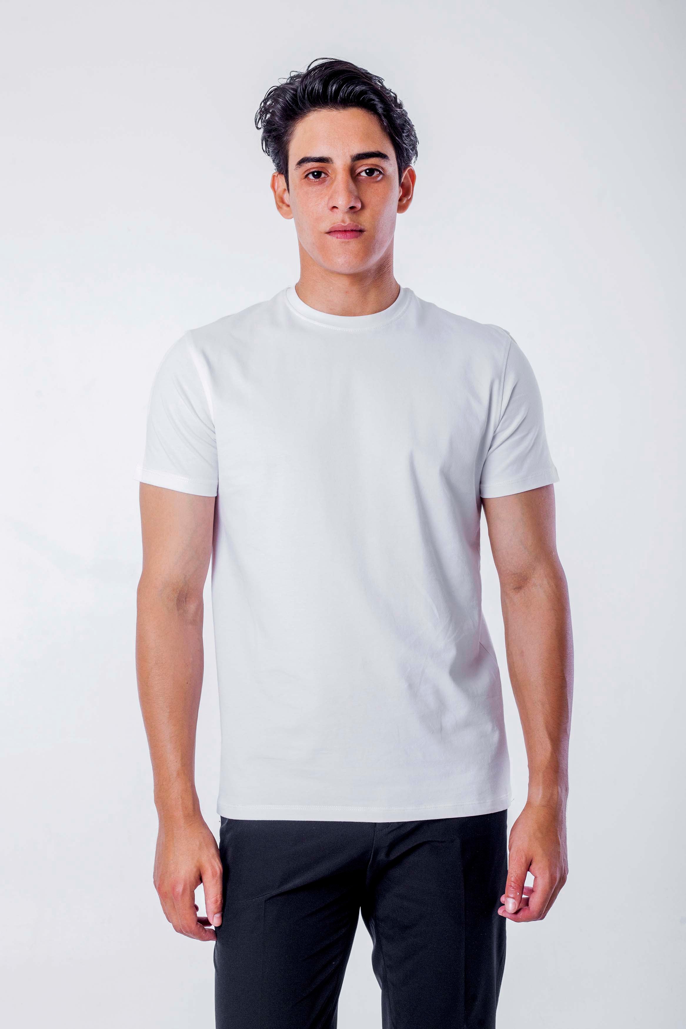 BASIC T-SHIRT- white basic