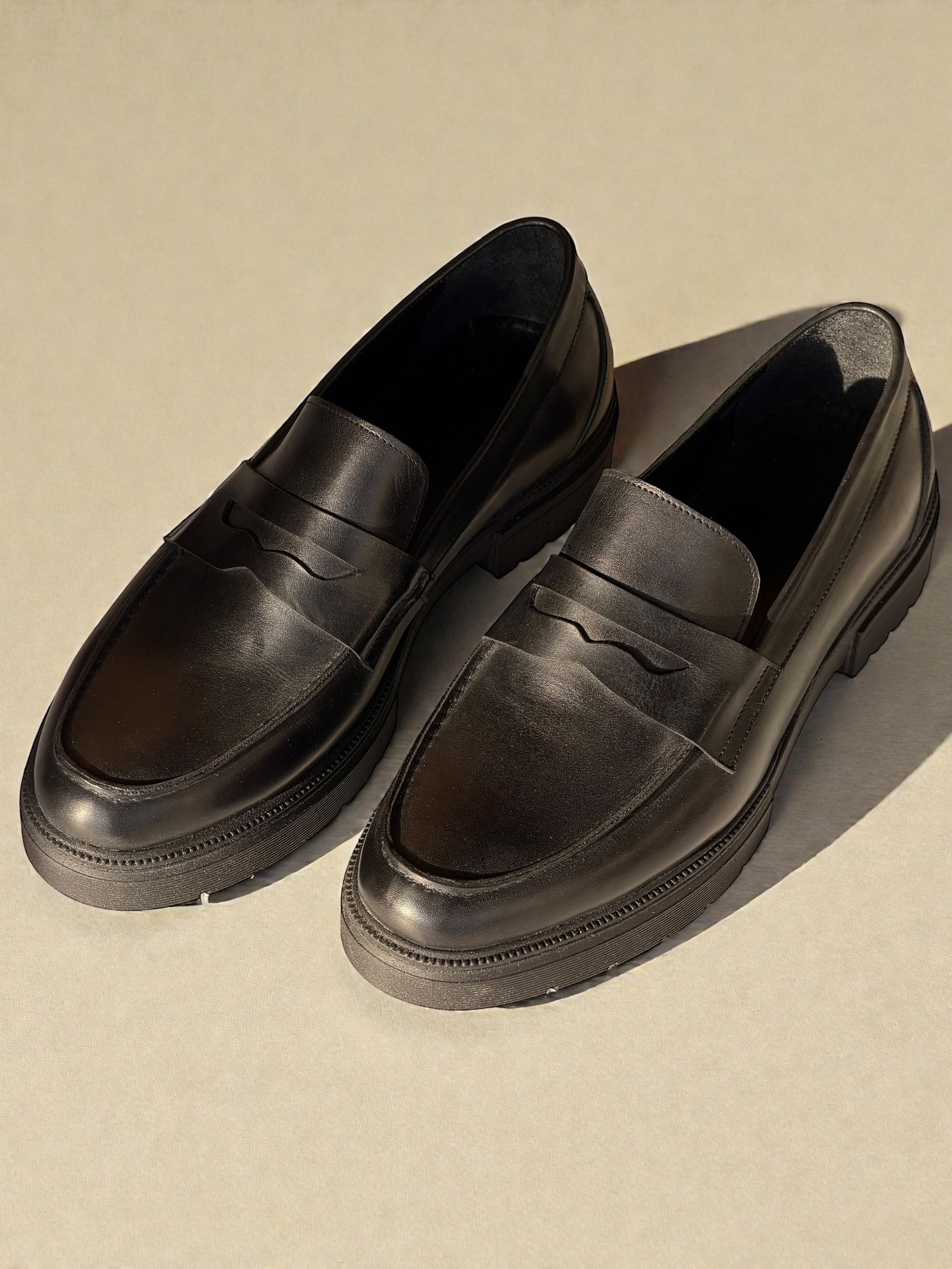 Chunky loafer shoes - Black
