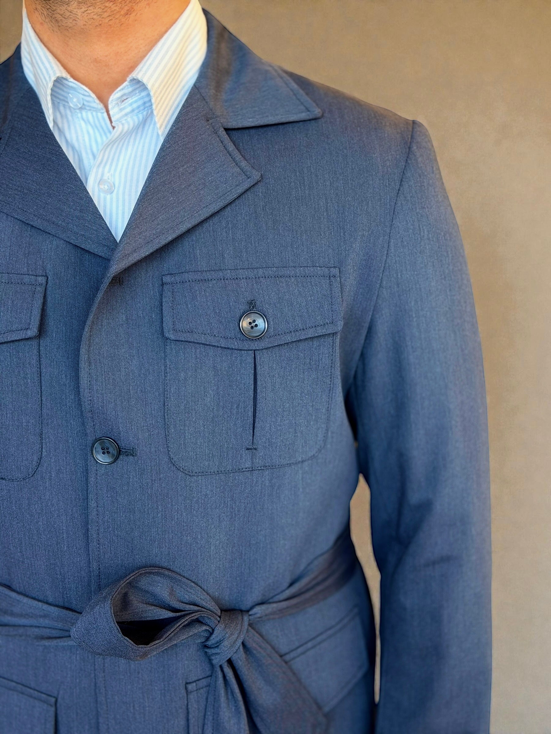 Safari Jacket - Blue