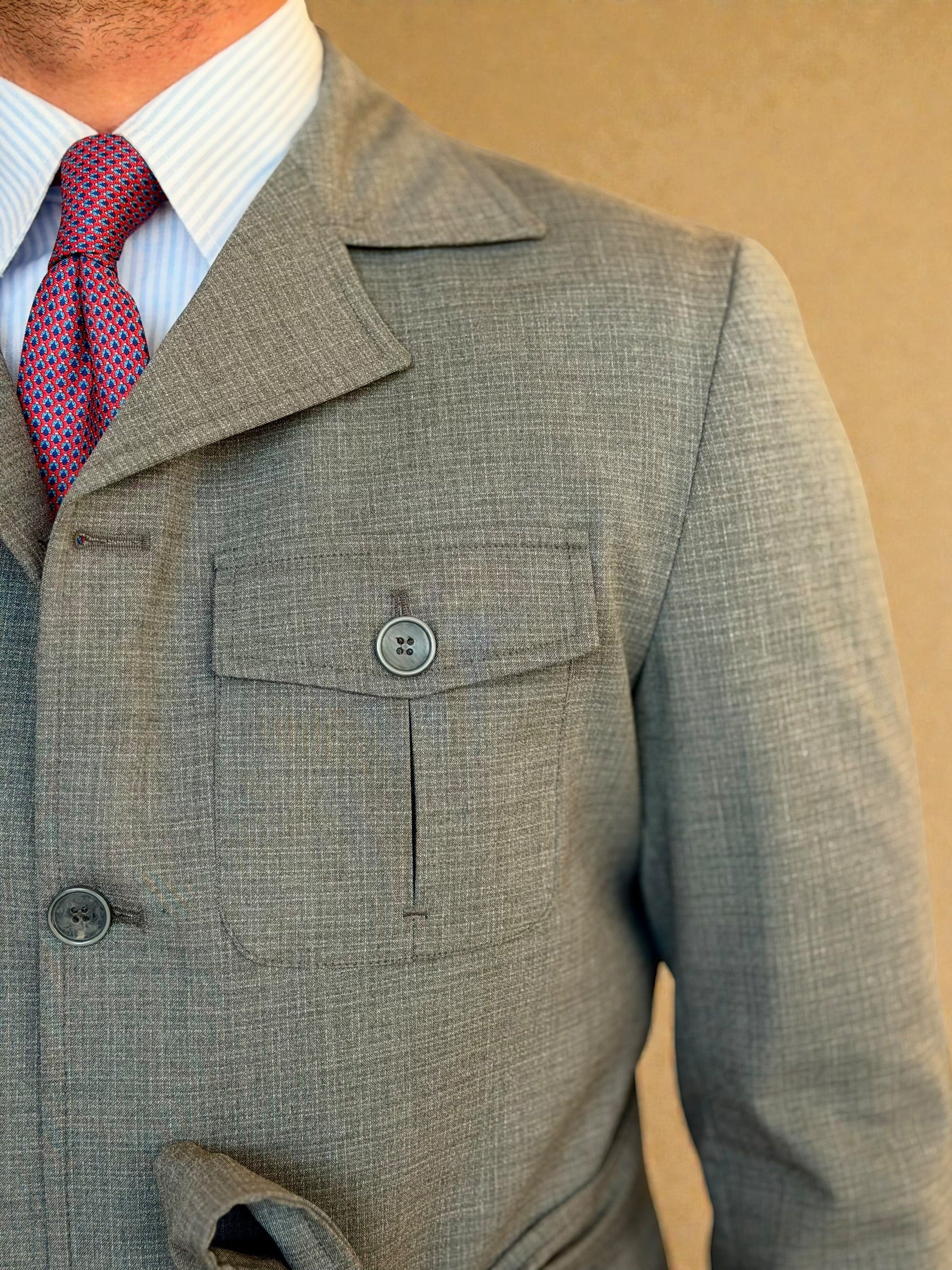 Safari Jacket - Gray pattern
