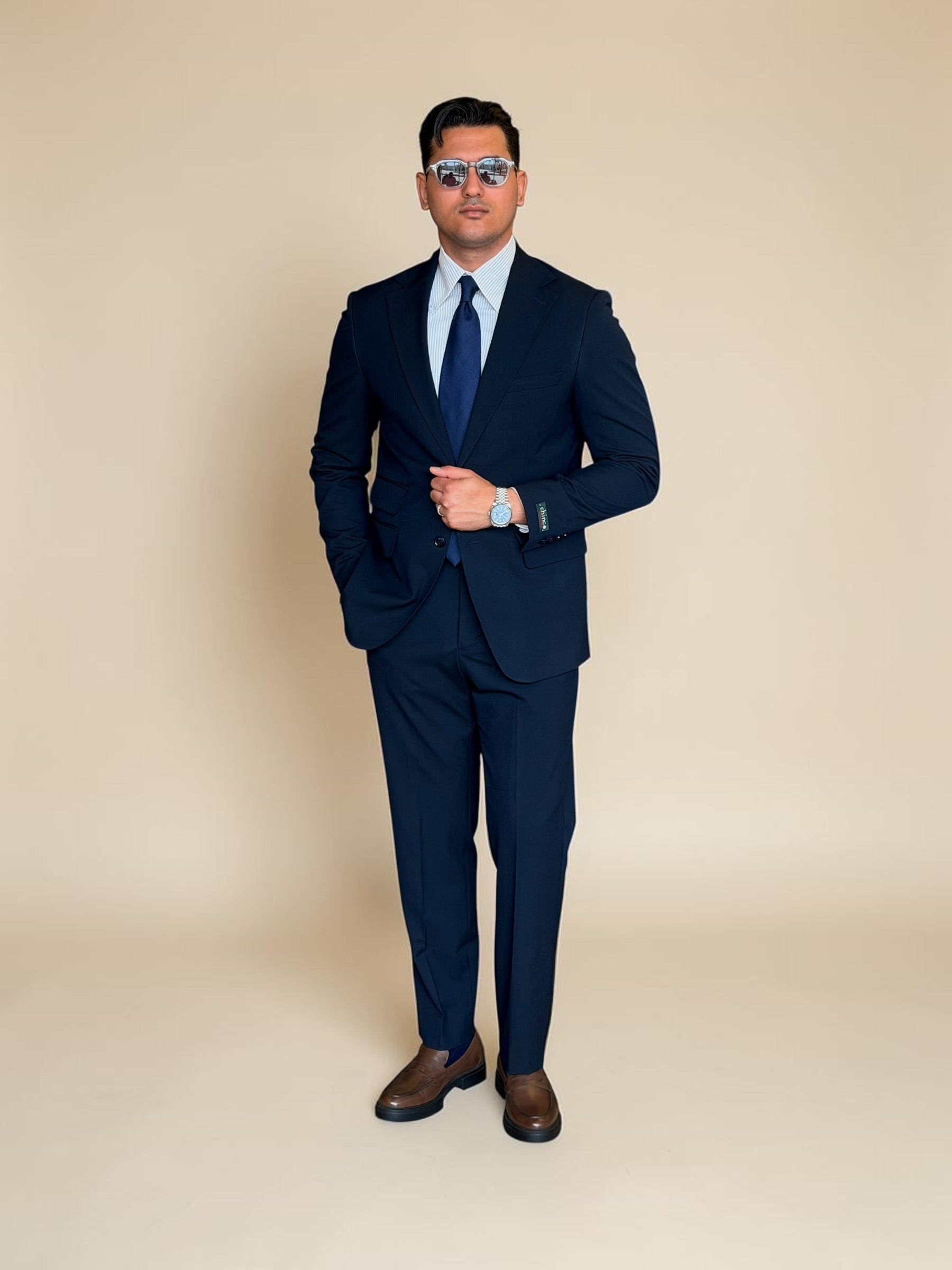 Notch two pocket suit - Navy