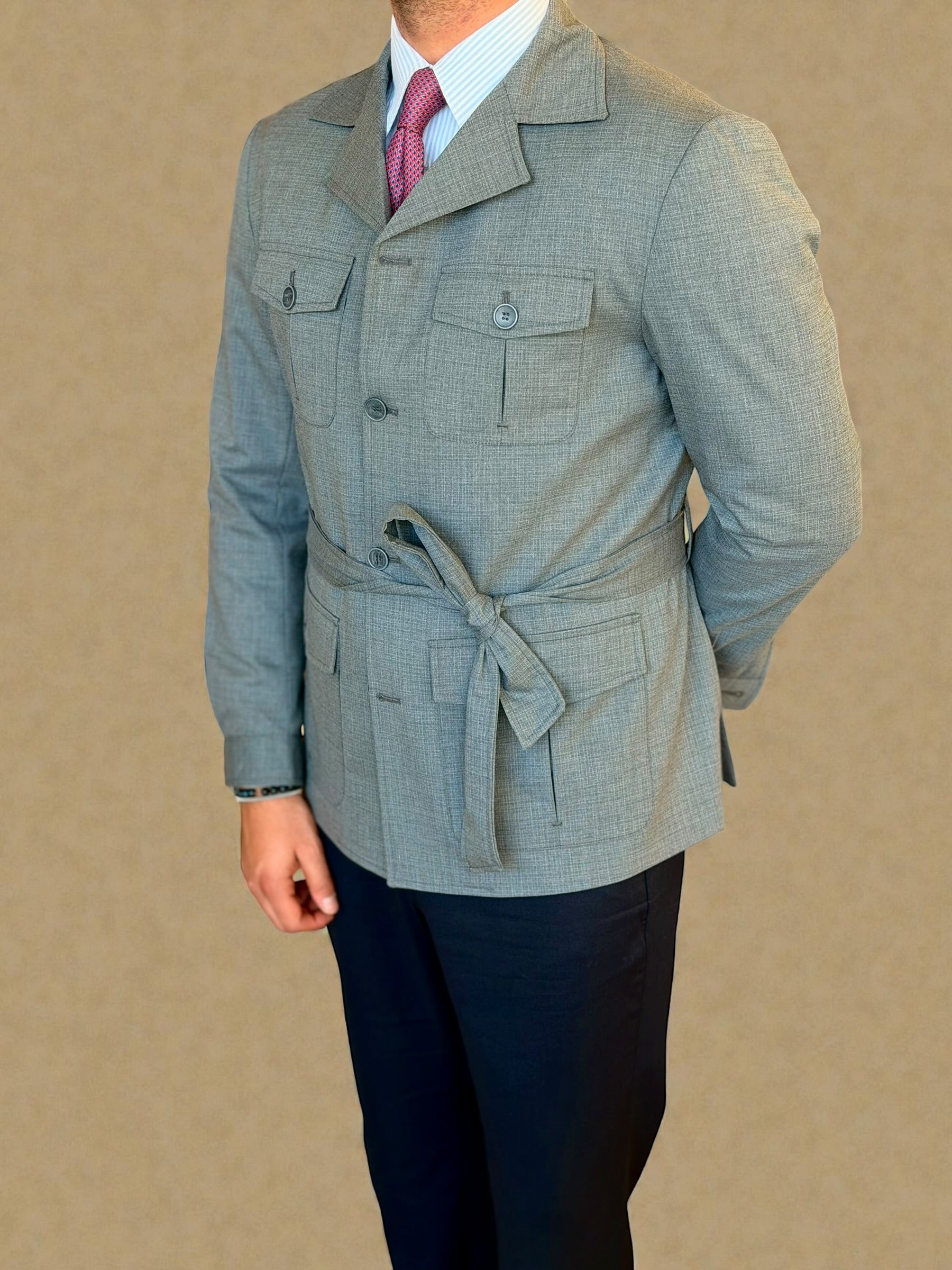 Safari Jacket - Gray pattern