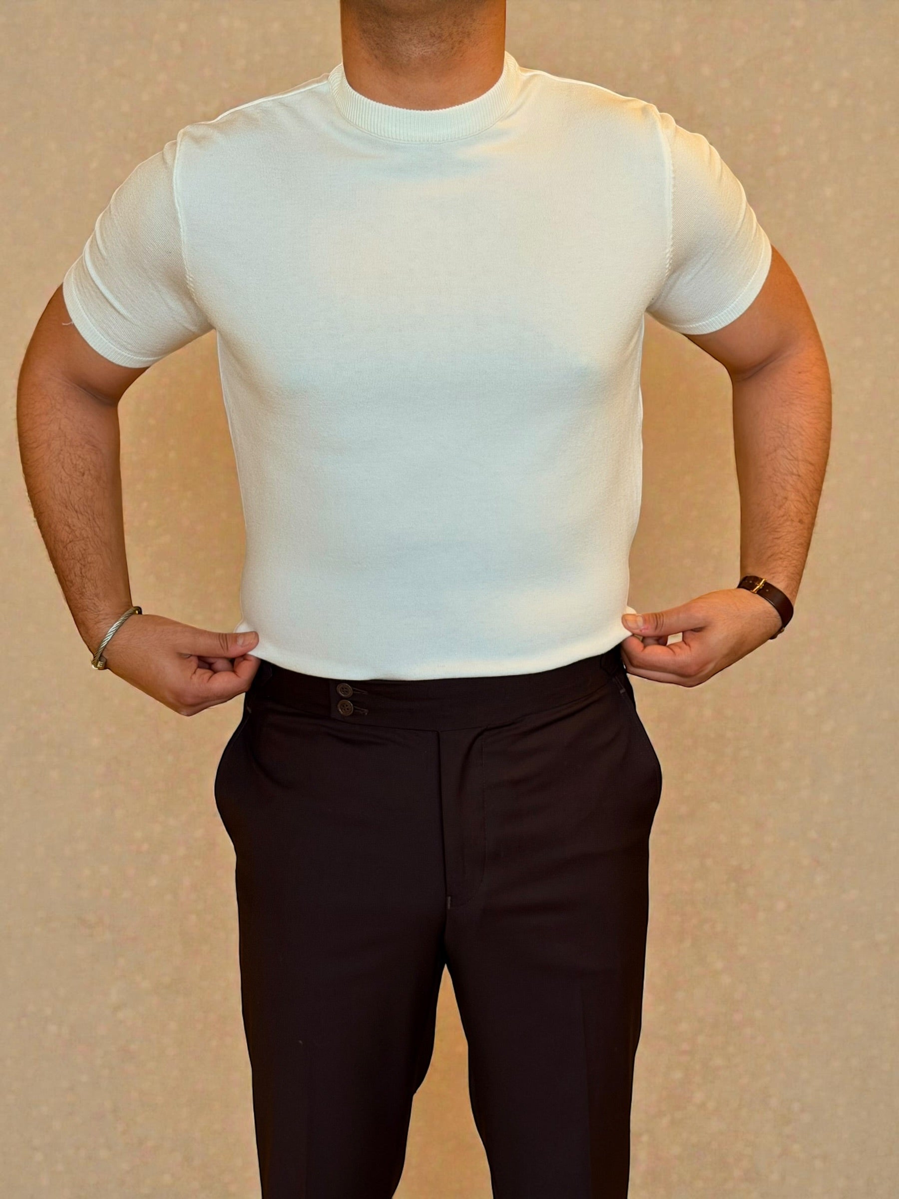 Round Knitwear basic - Off white