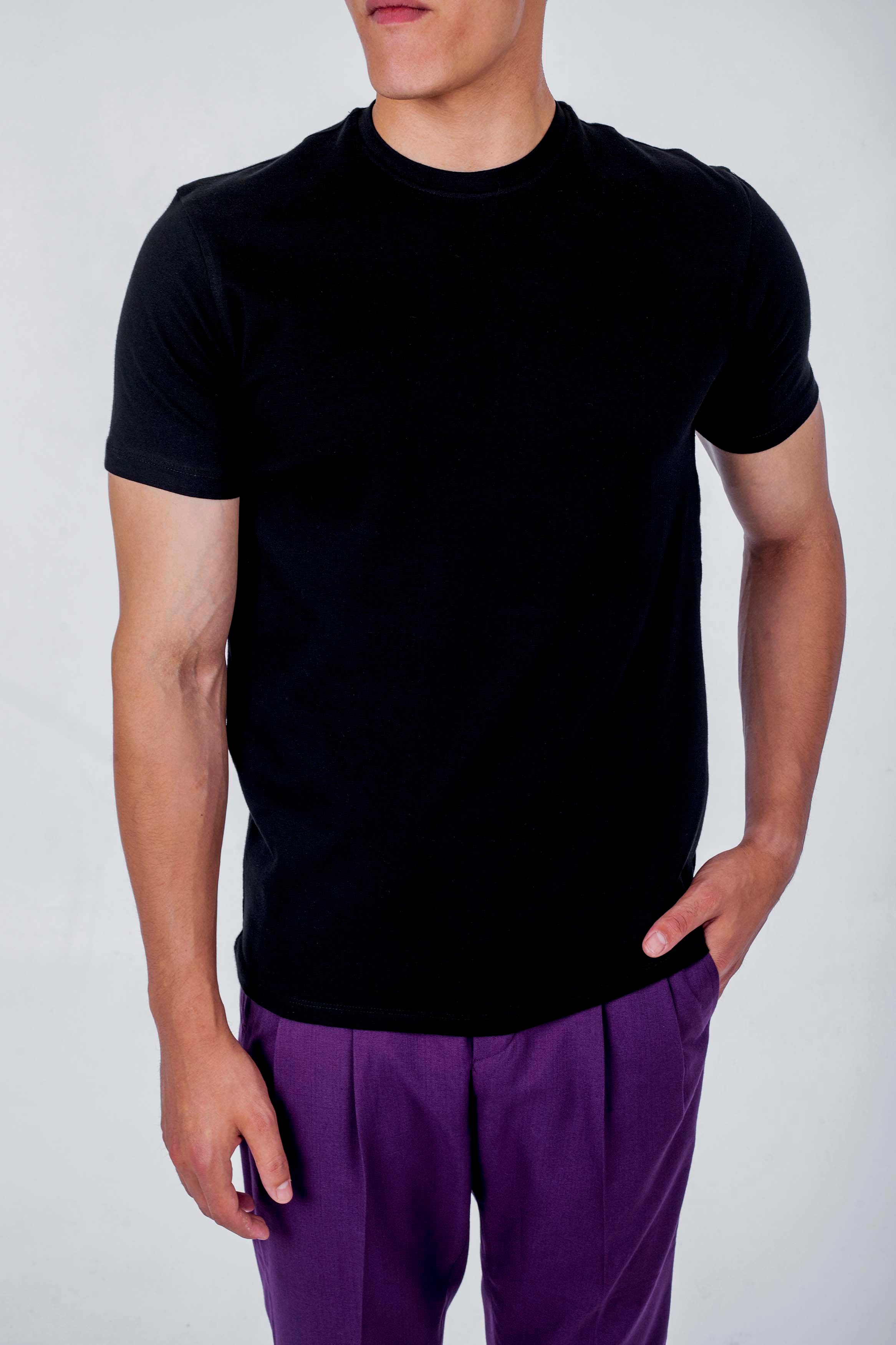 BASIC T-SHIRT-black basic