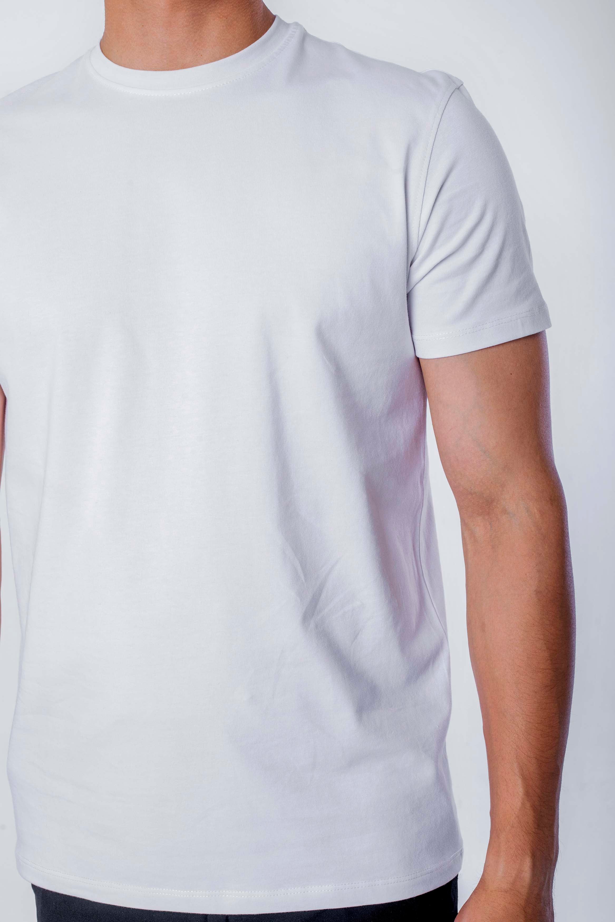 BASIC T-SHIRT- white basic