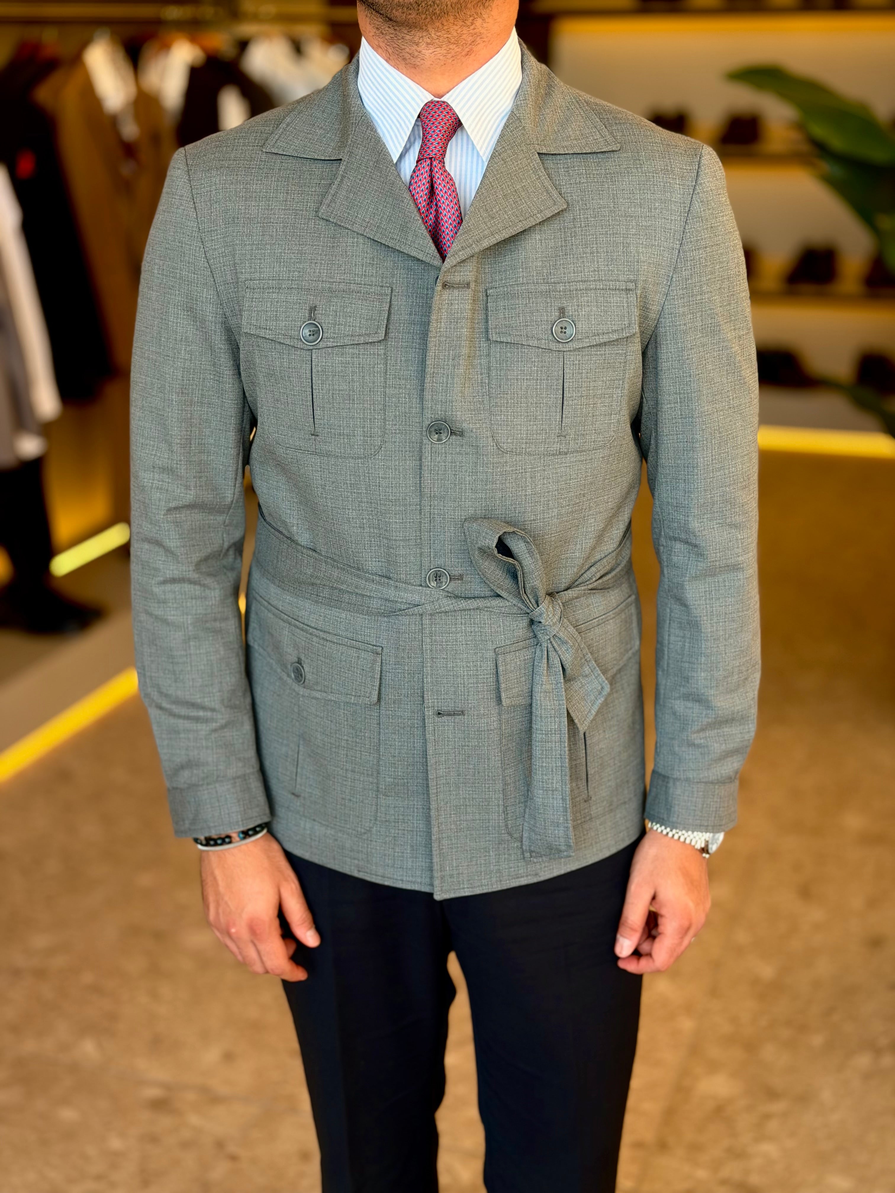 Safari Jacket - Gray pattern