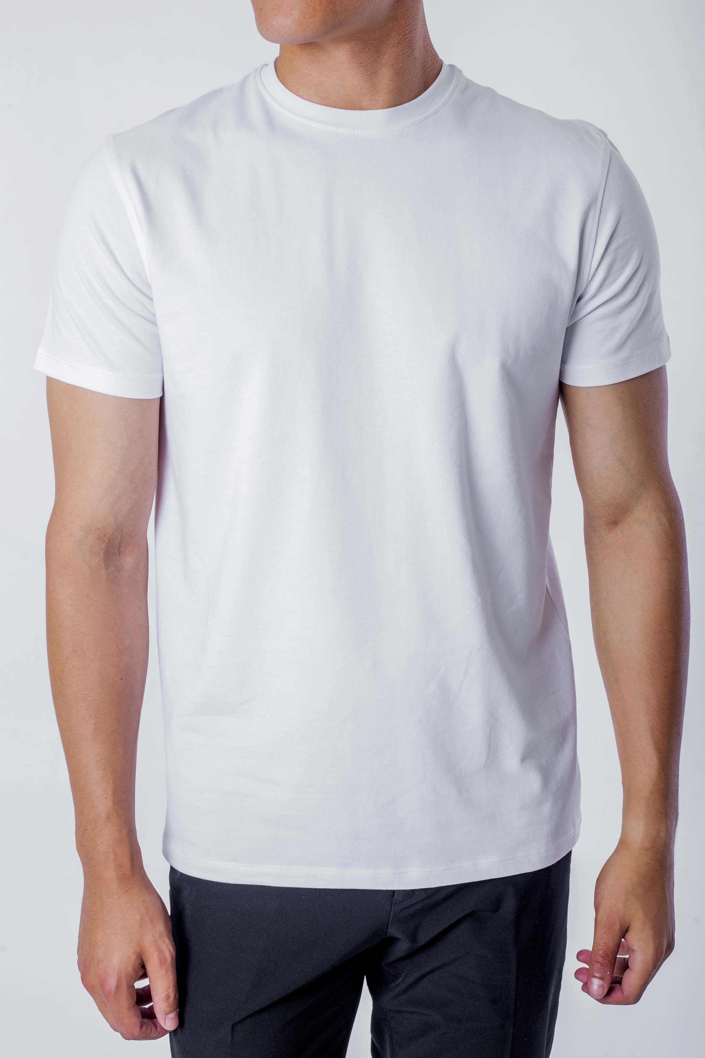 BASIC T-SHIRT- white basic