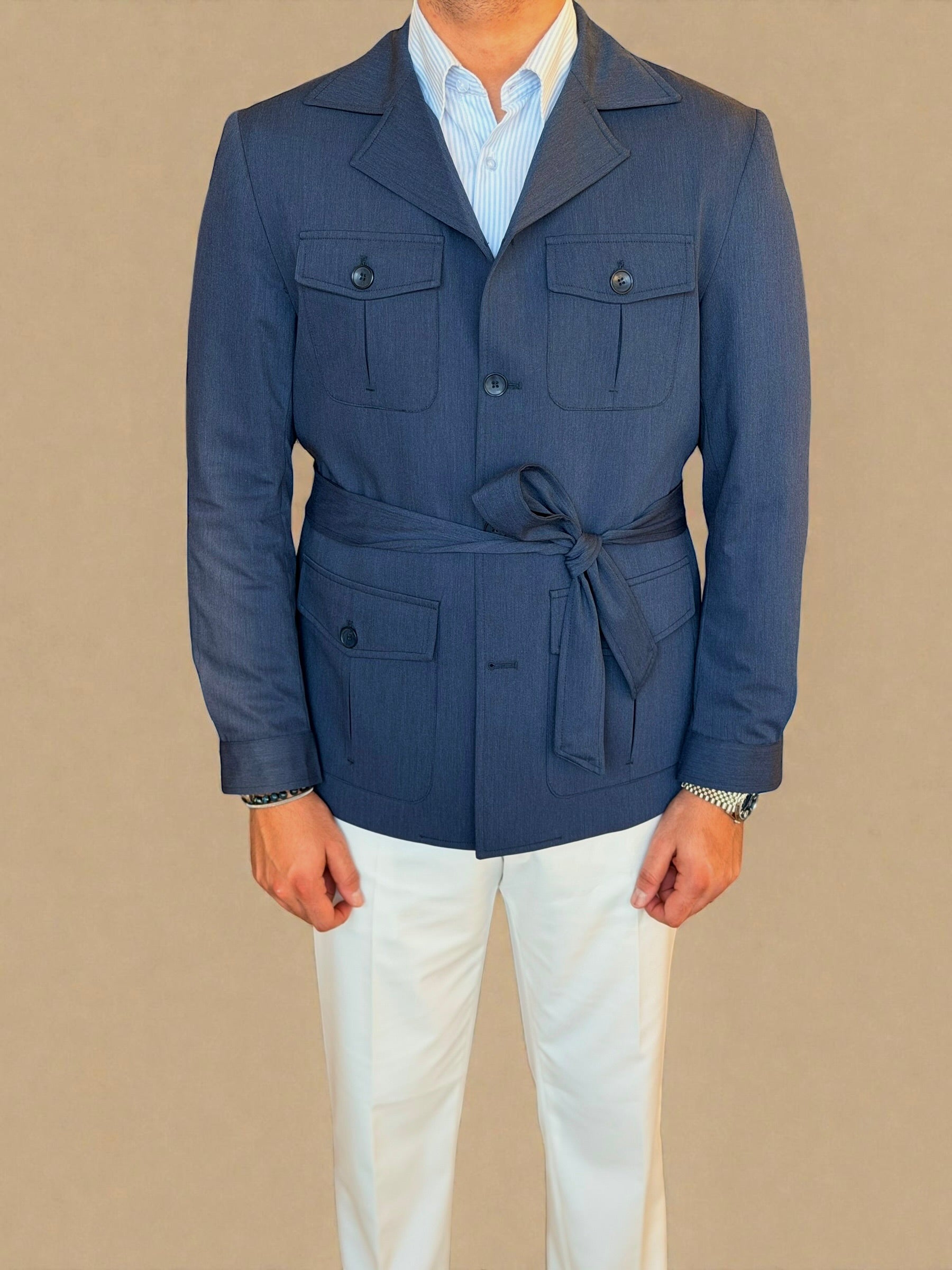Safari Jacket - Blue