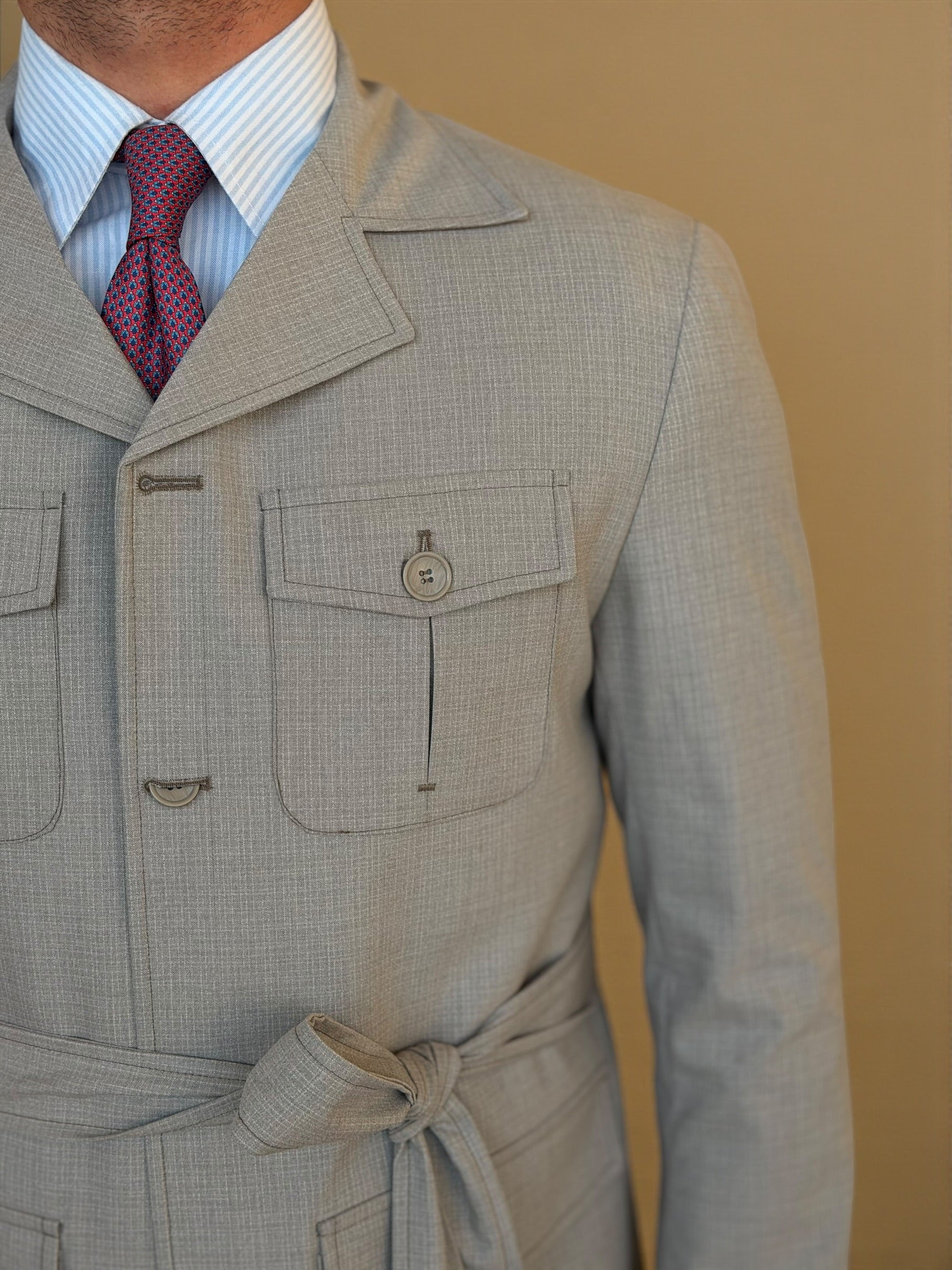 Safari Jacket - Beige pattern