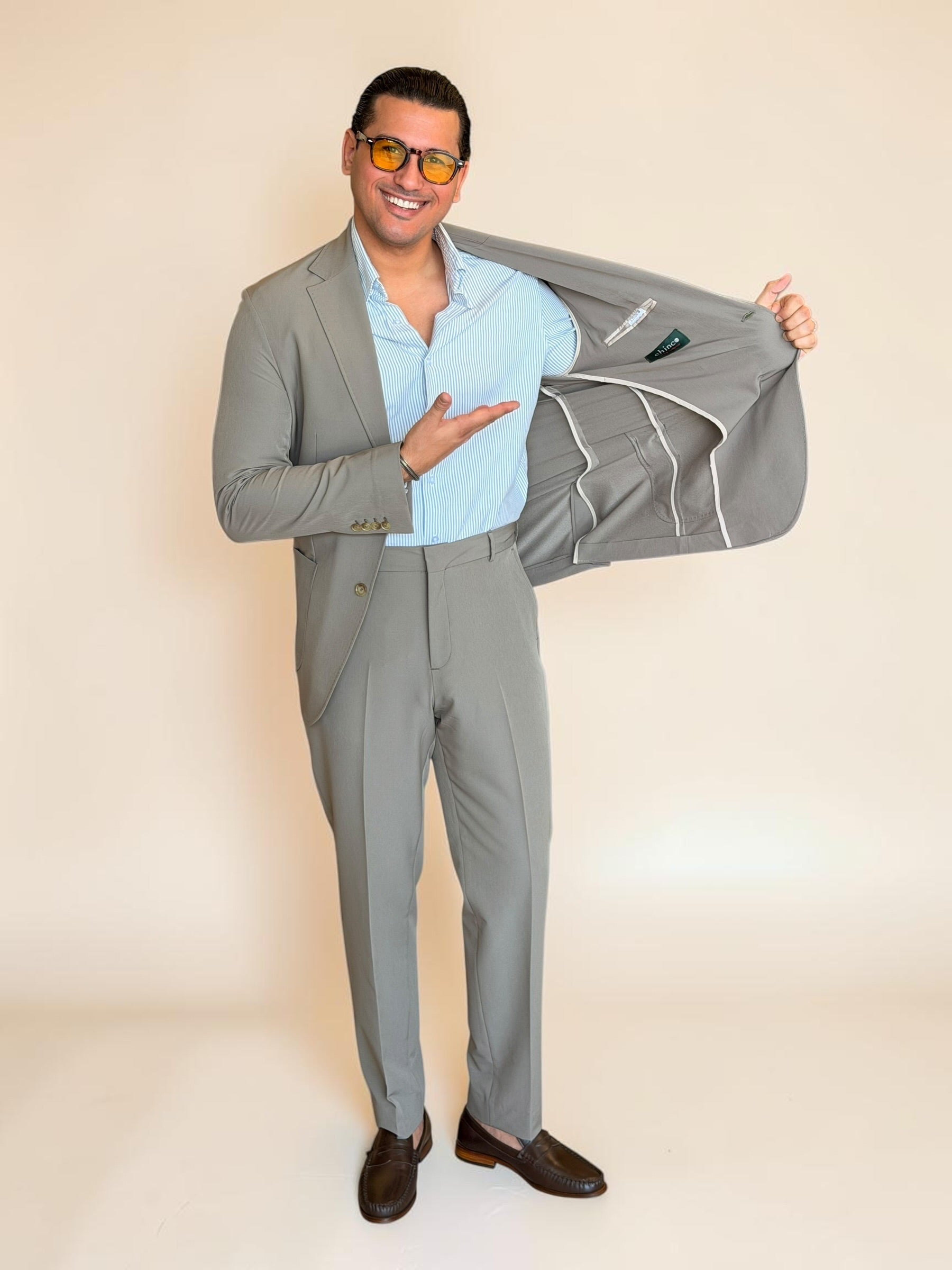 Pocket suit - light olive