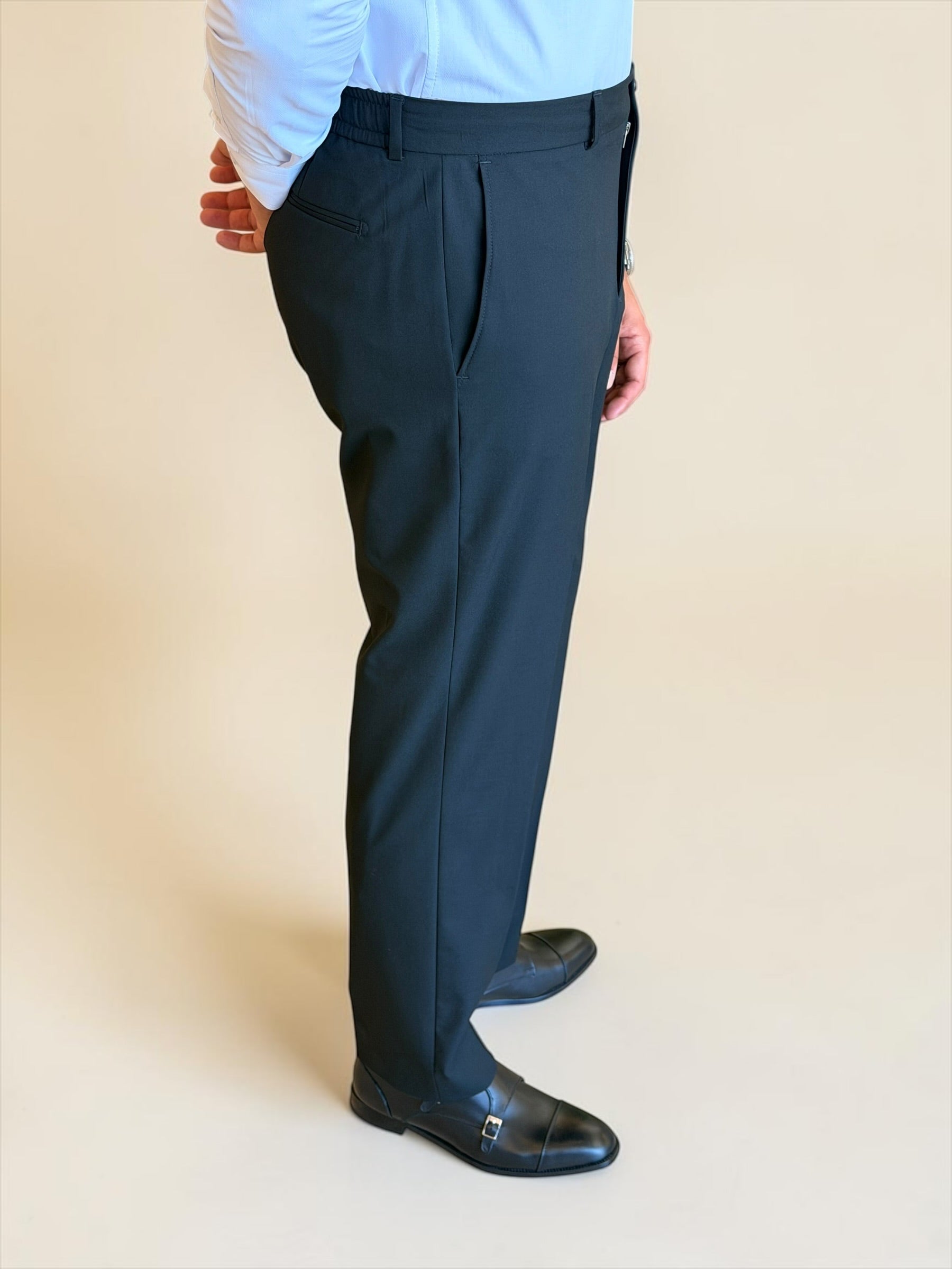 Double breasted 4 button suit - Black