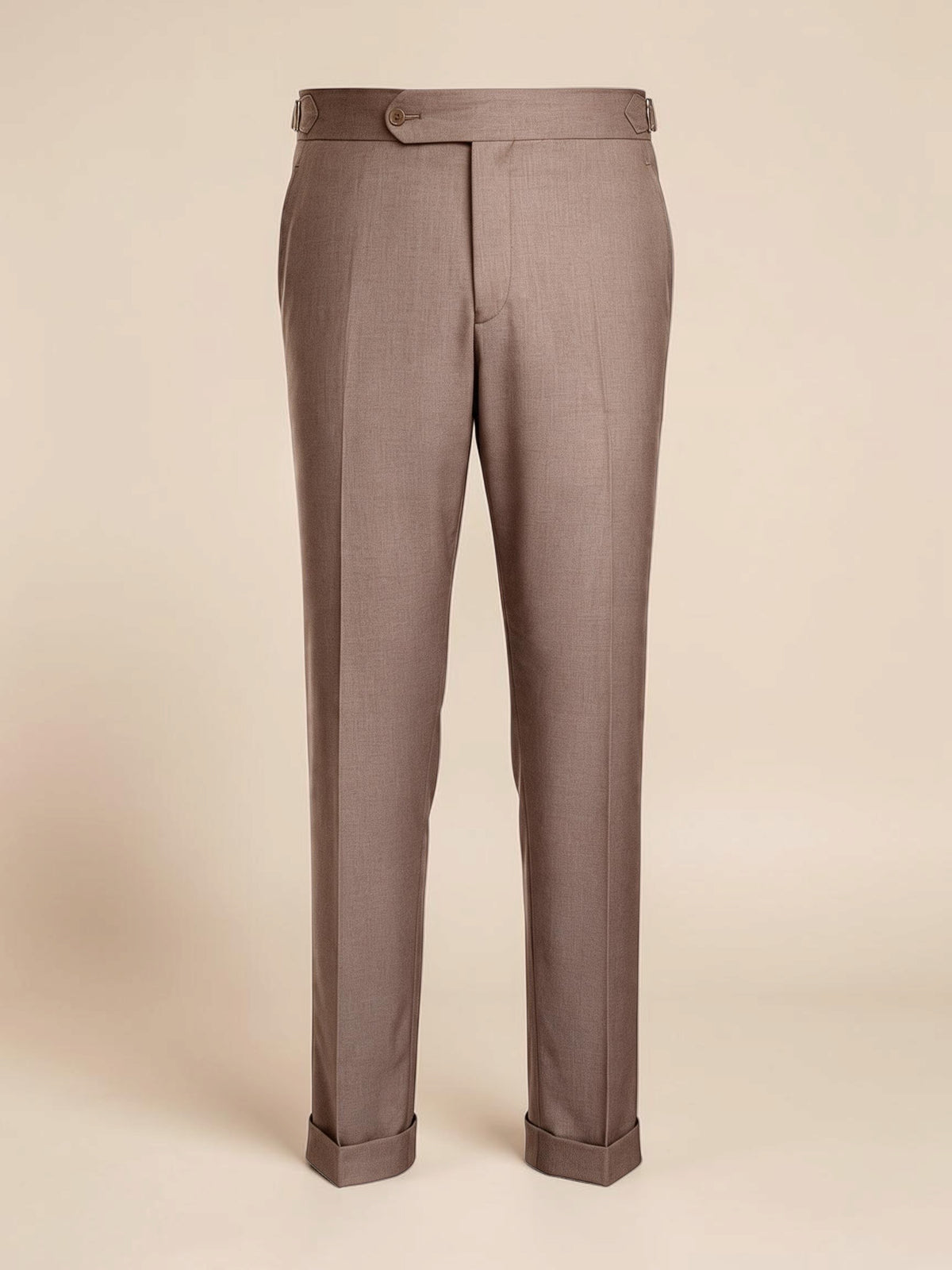 One button Gurkha Trousers - Cacao