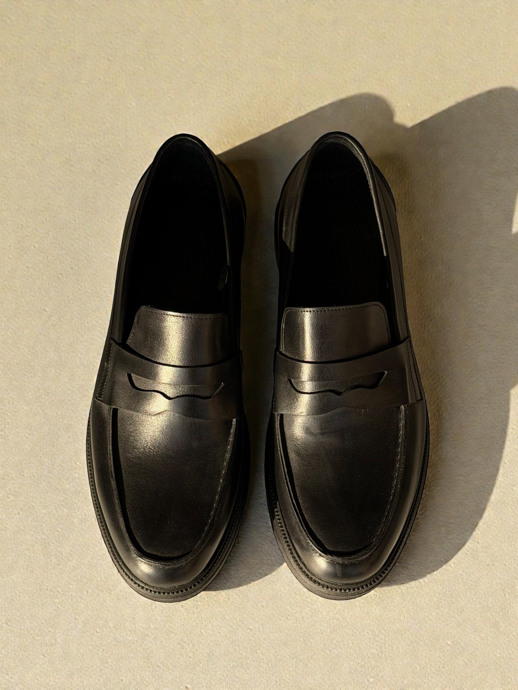 Chunky loafer shoes - Black