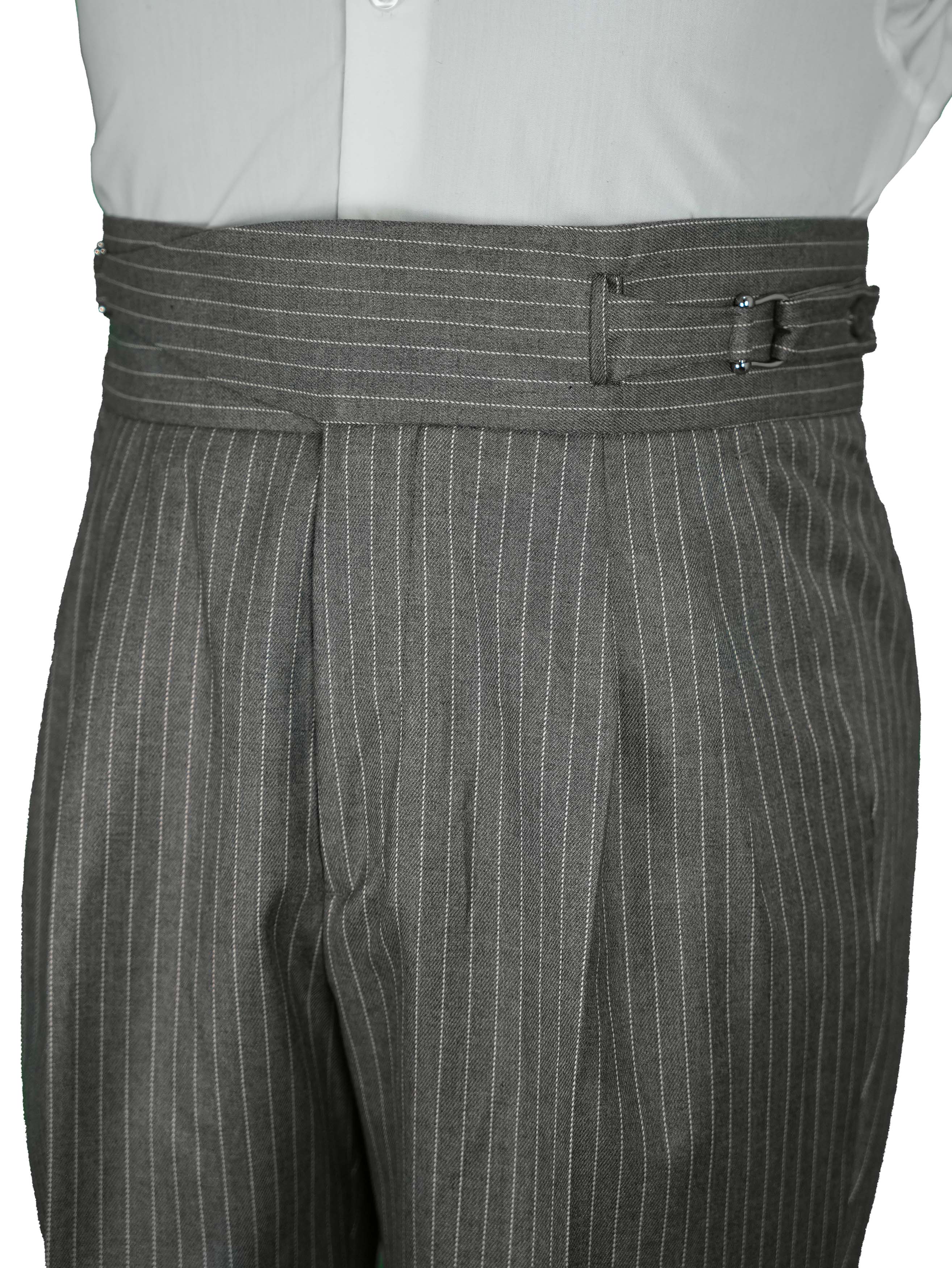 Two side high waist gurkhra trousers - Grey