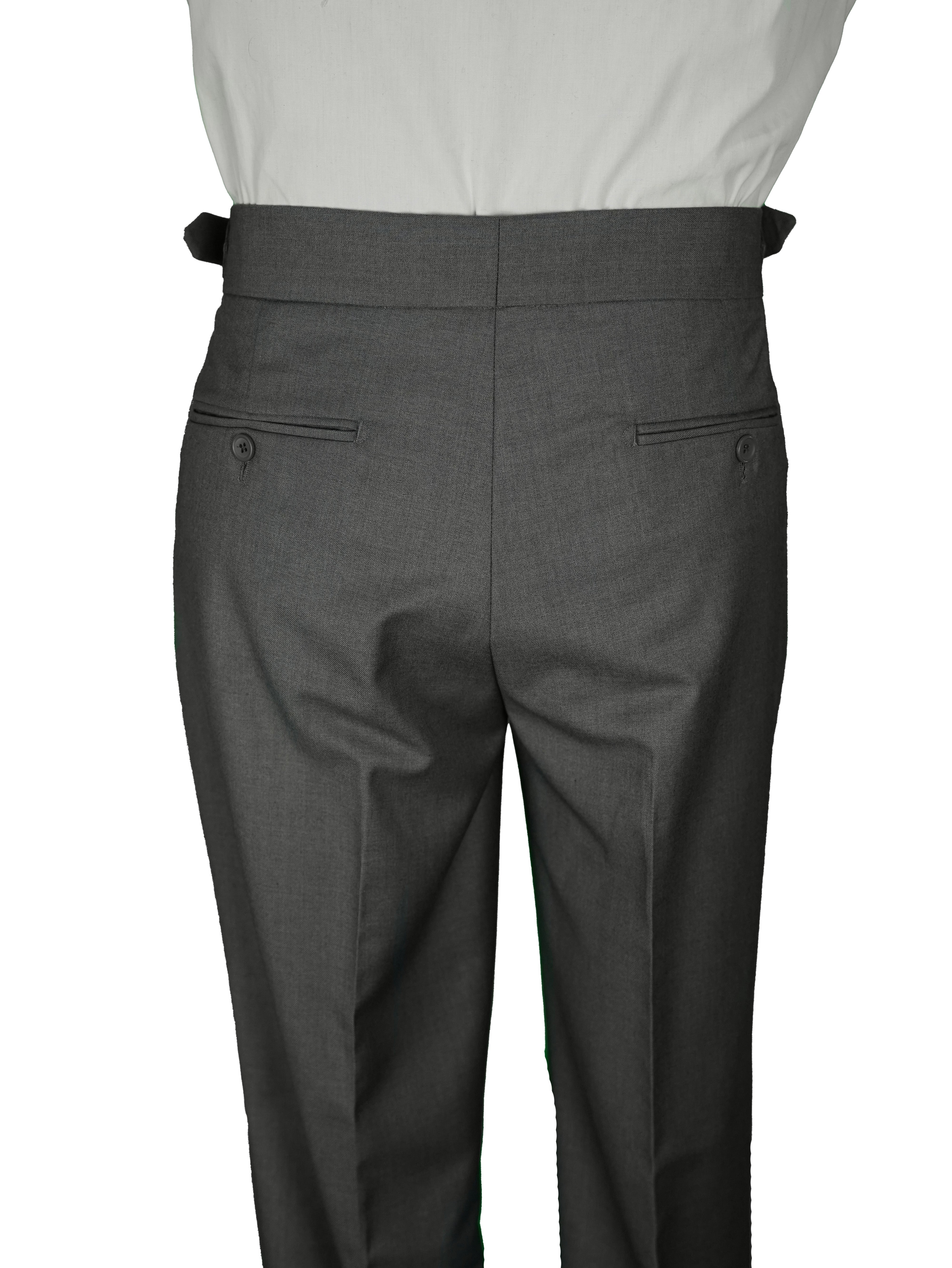 one button hight waist Gurkha trousers - Grey