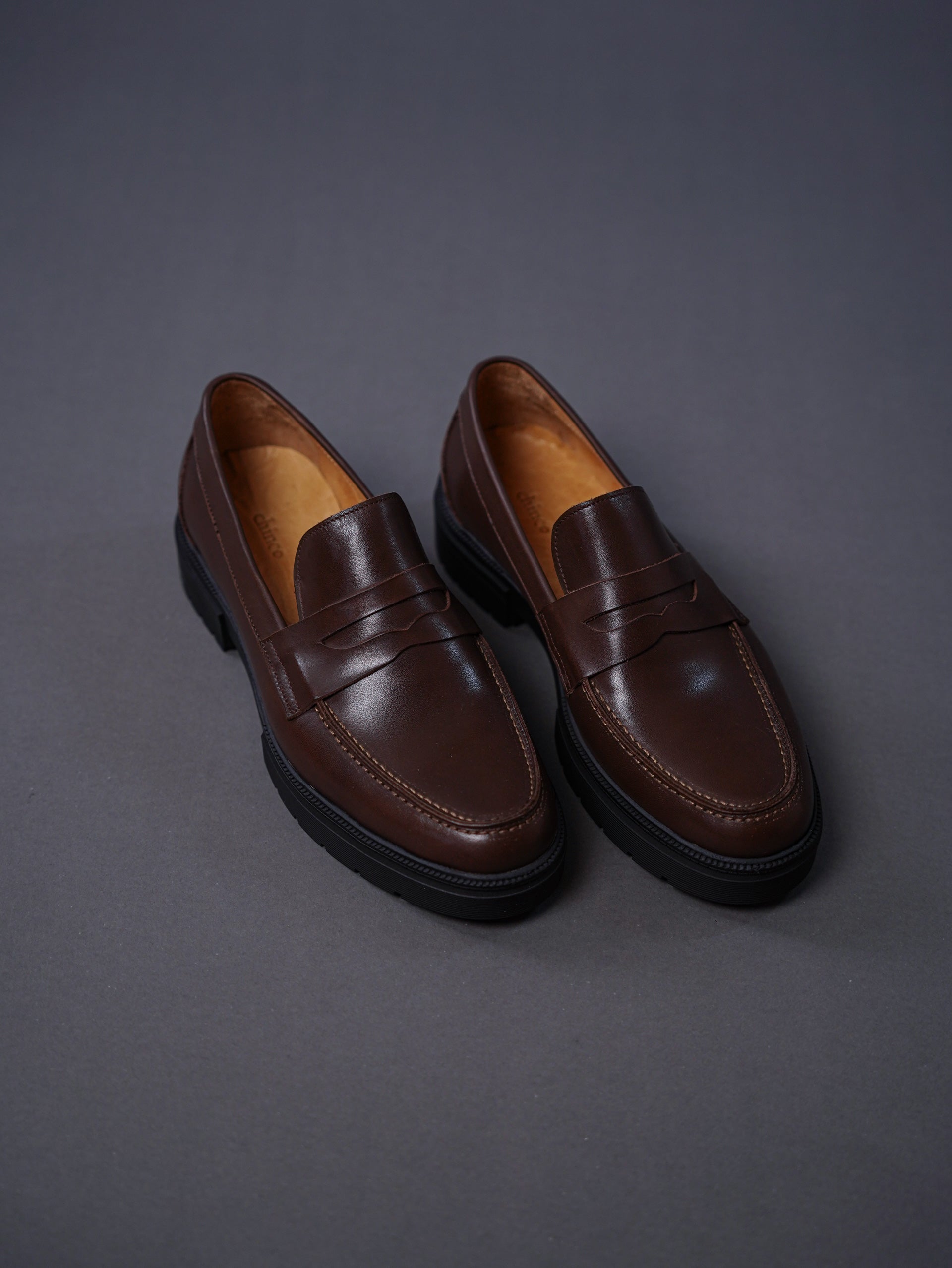 chunky loafers -  brwon