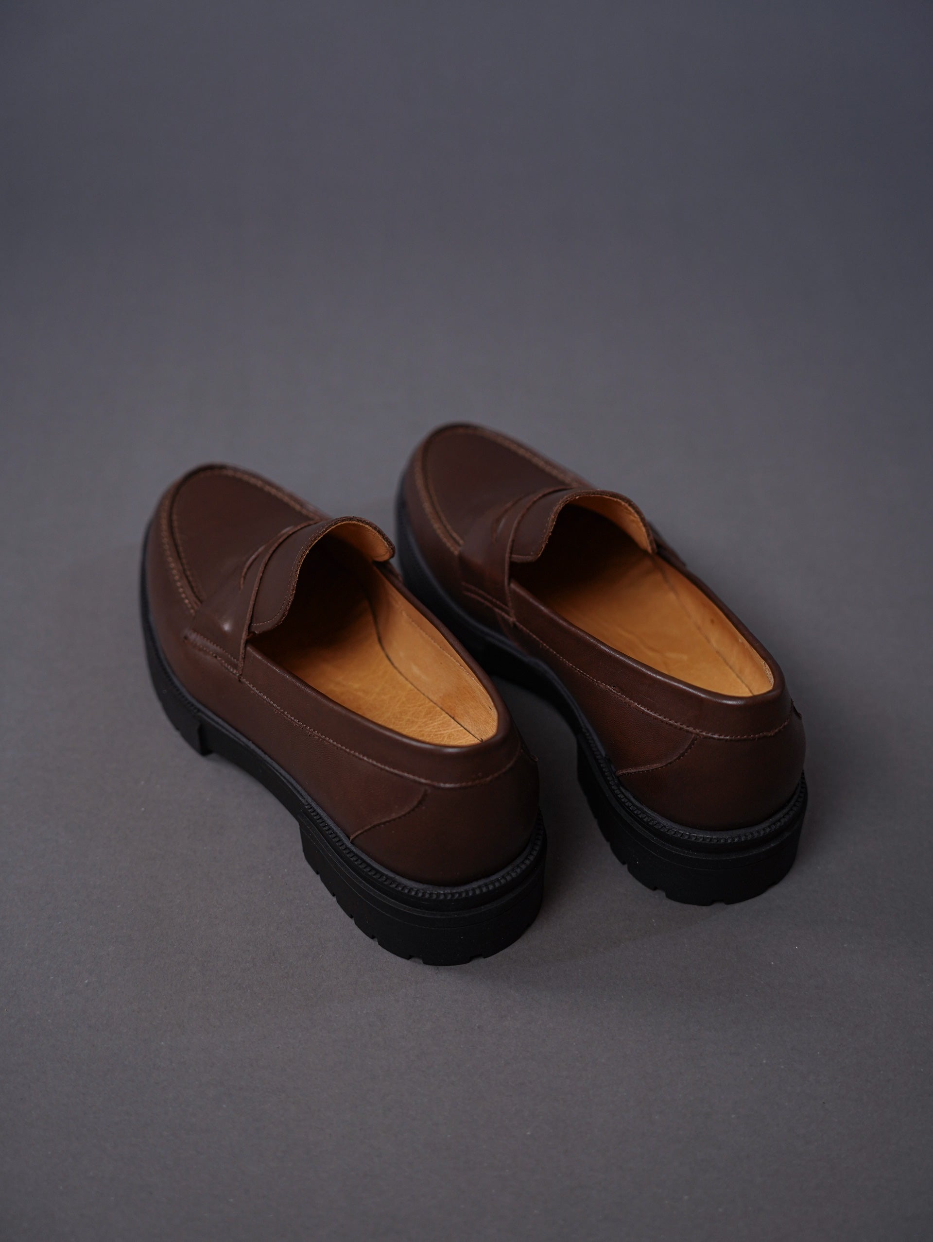 chunky loafers -  brwon