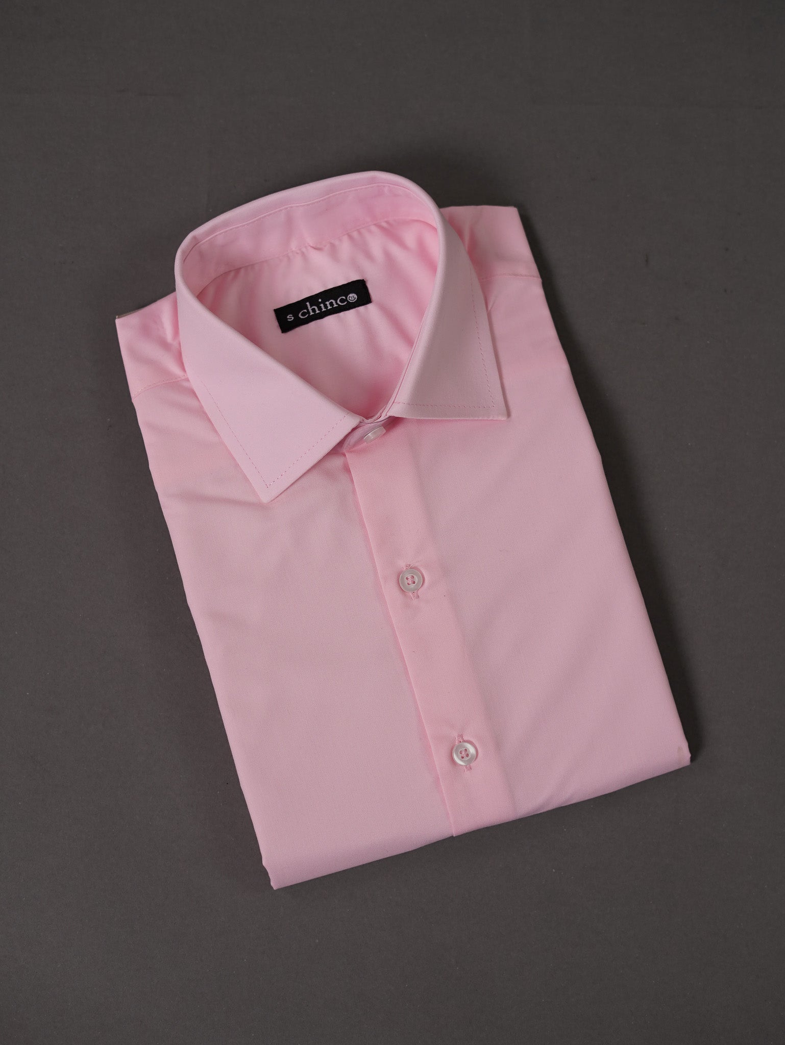 SPREAD COLLAR CHEMISE-PINK