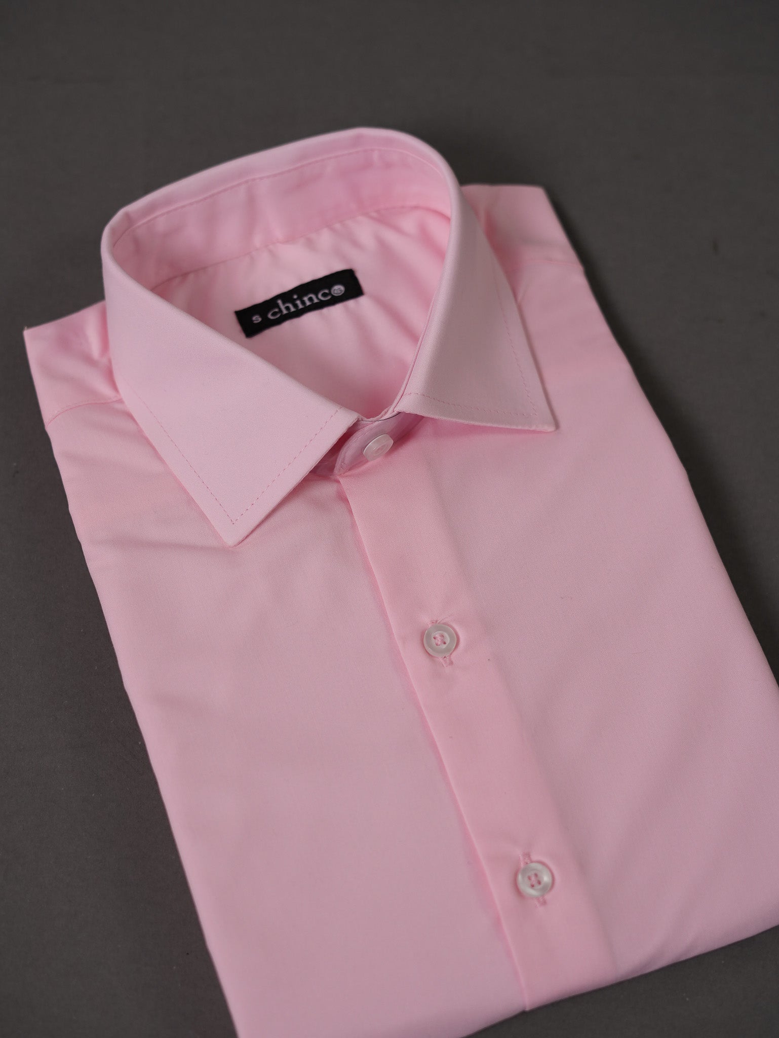 SPREAD COLLAR CHEMISE-PINK